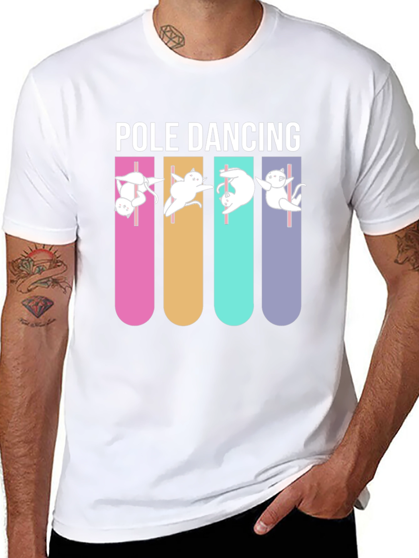 Pole Dancing Cats T-Shirt
