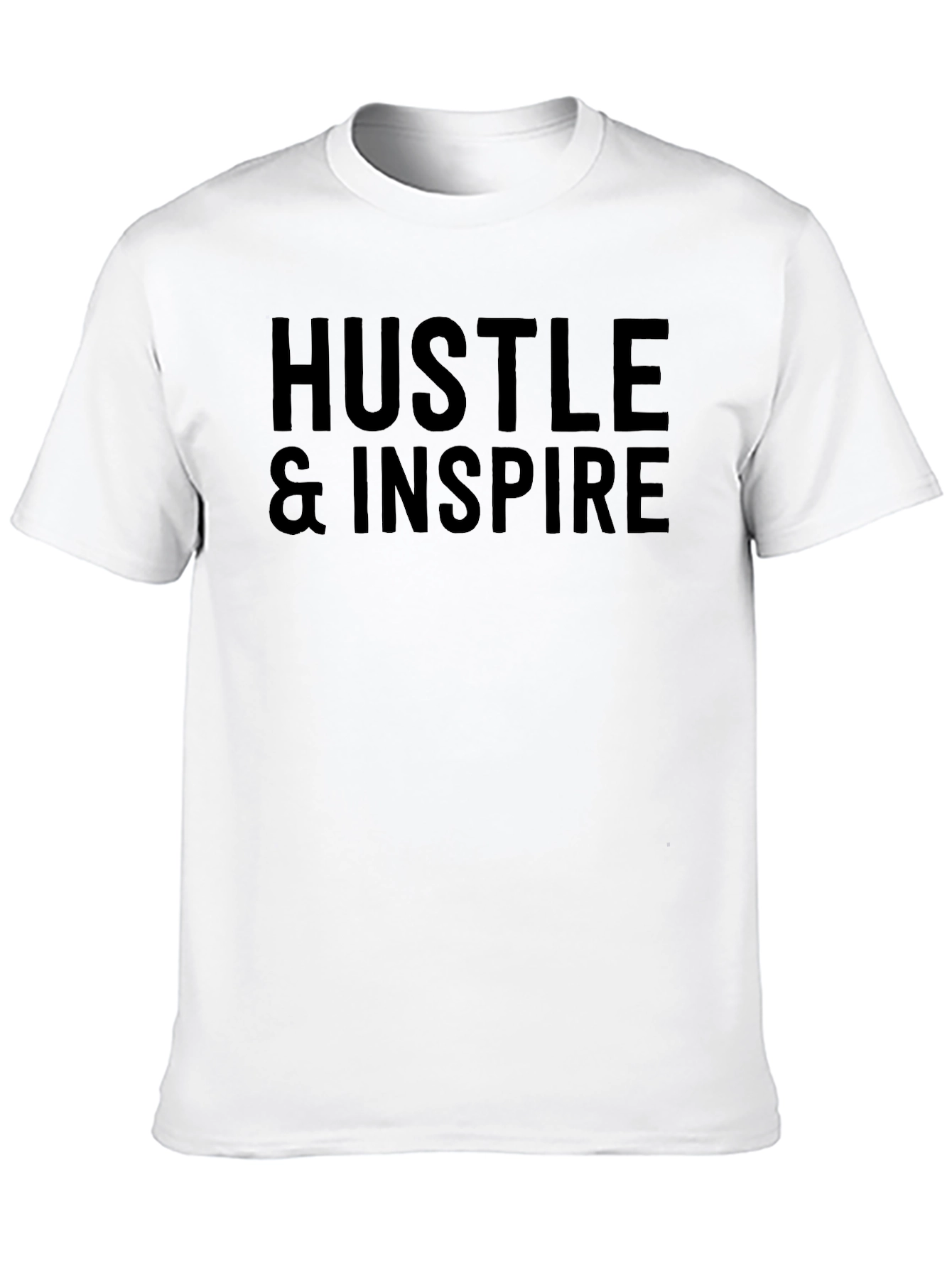 Hustle & Inspire Black Graphic Tee