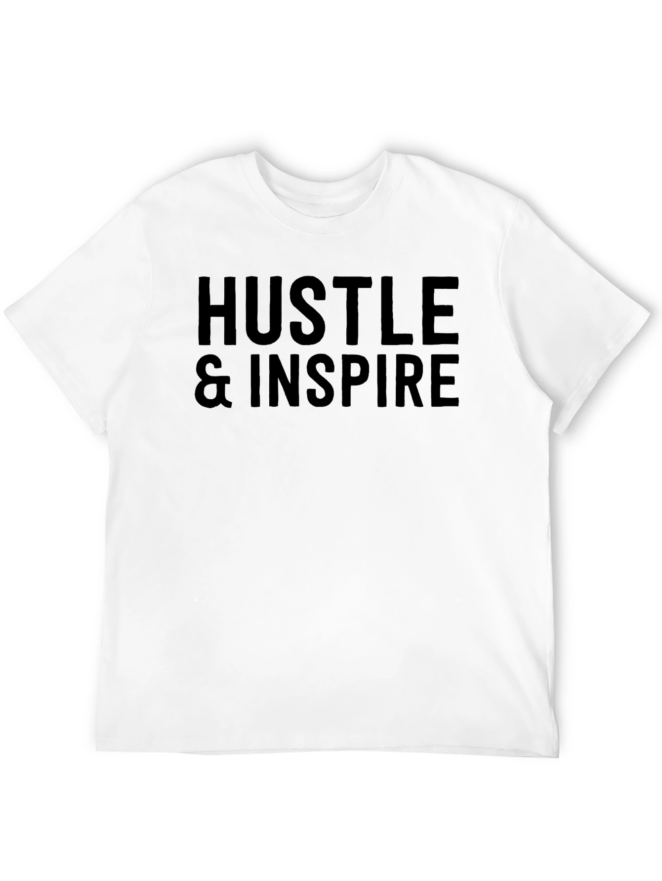Hustle & Inspire Black Graphic Tee