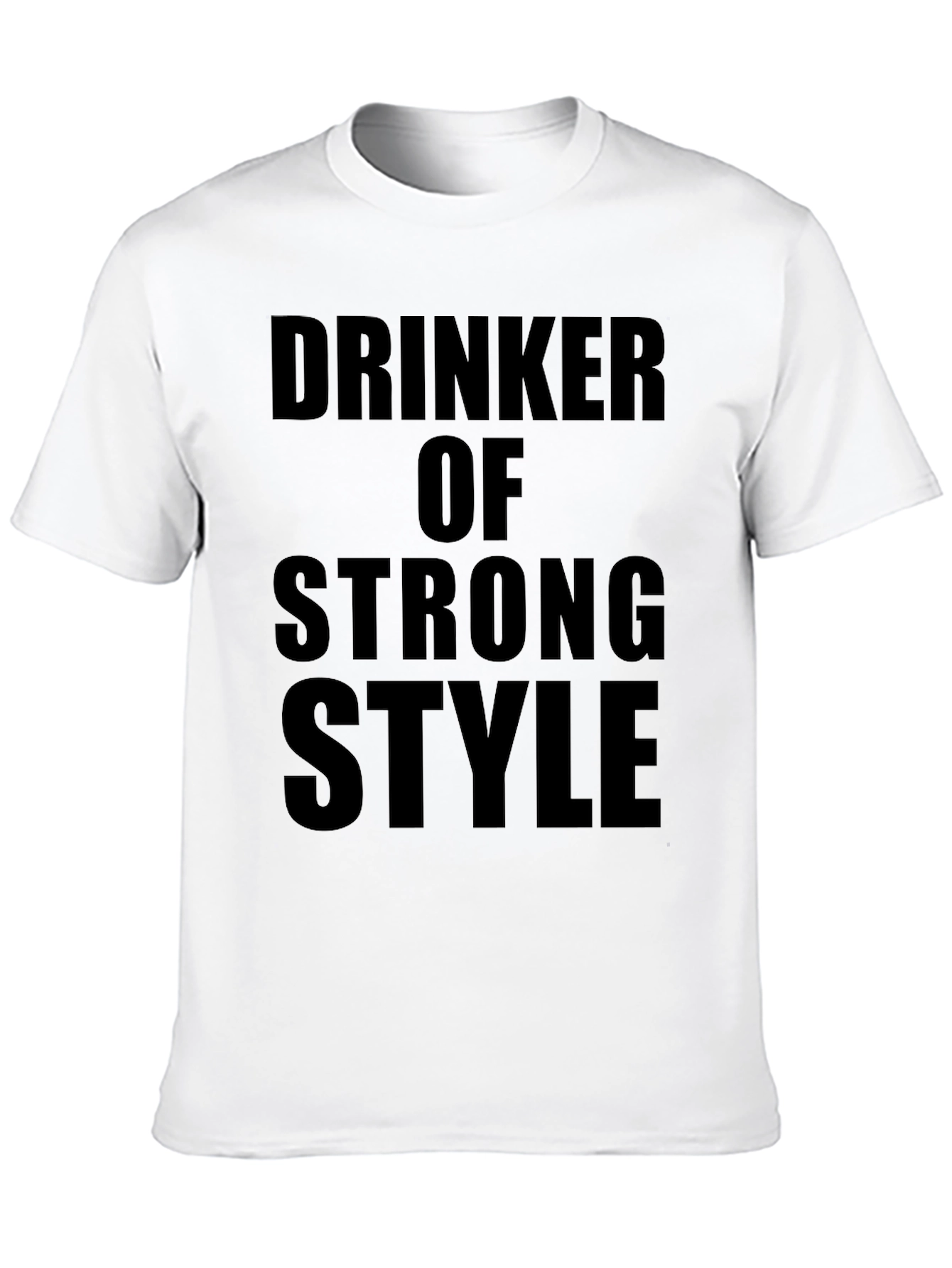 Drinker of Strong Style Black Graphic T-Shirt