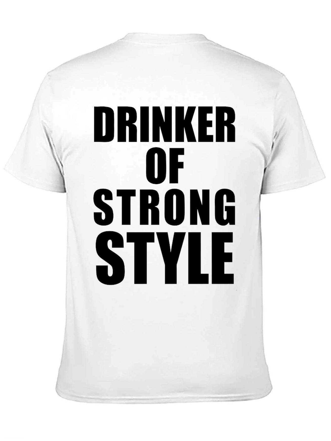Drinker of Strong Style Black Graphic T-Shirt