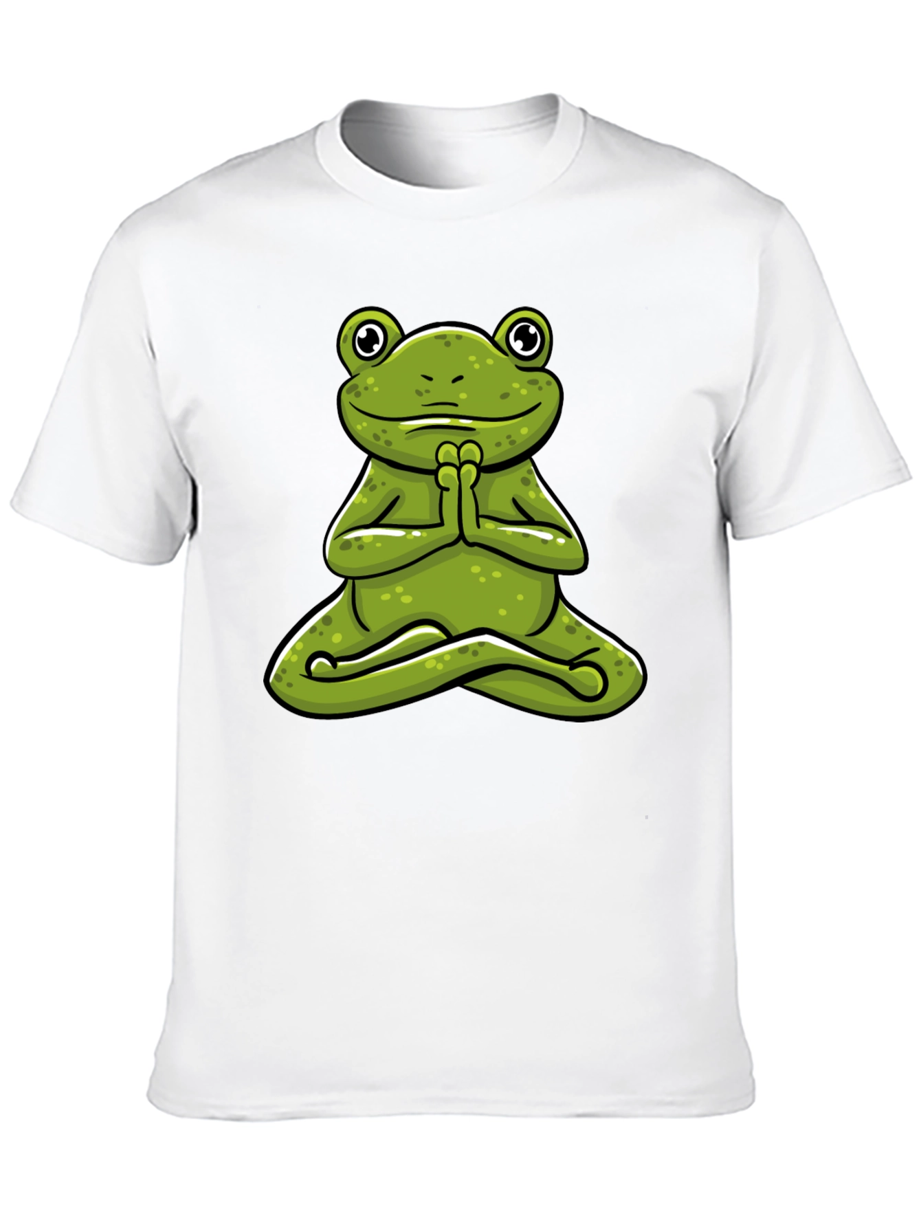 Meditating Frog Graphic Tee - Zen Style