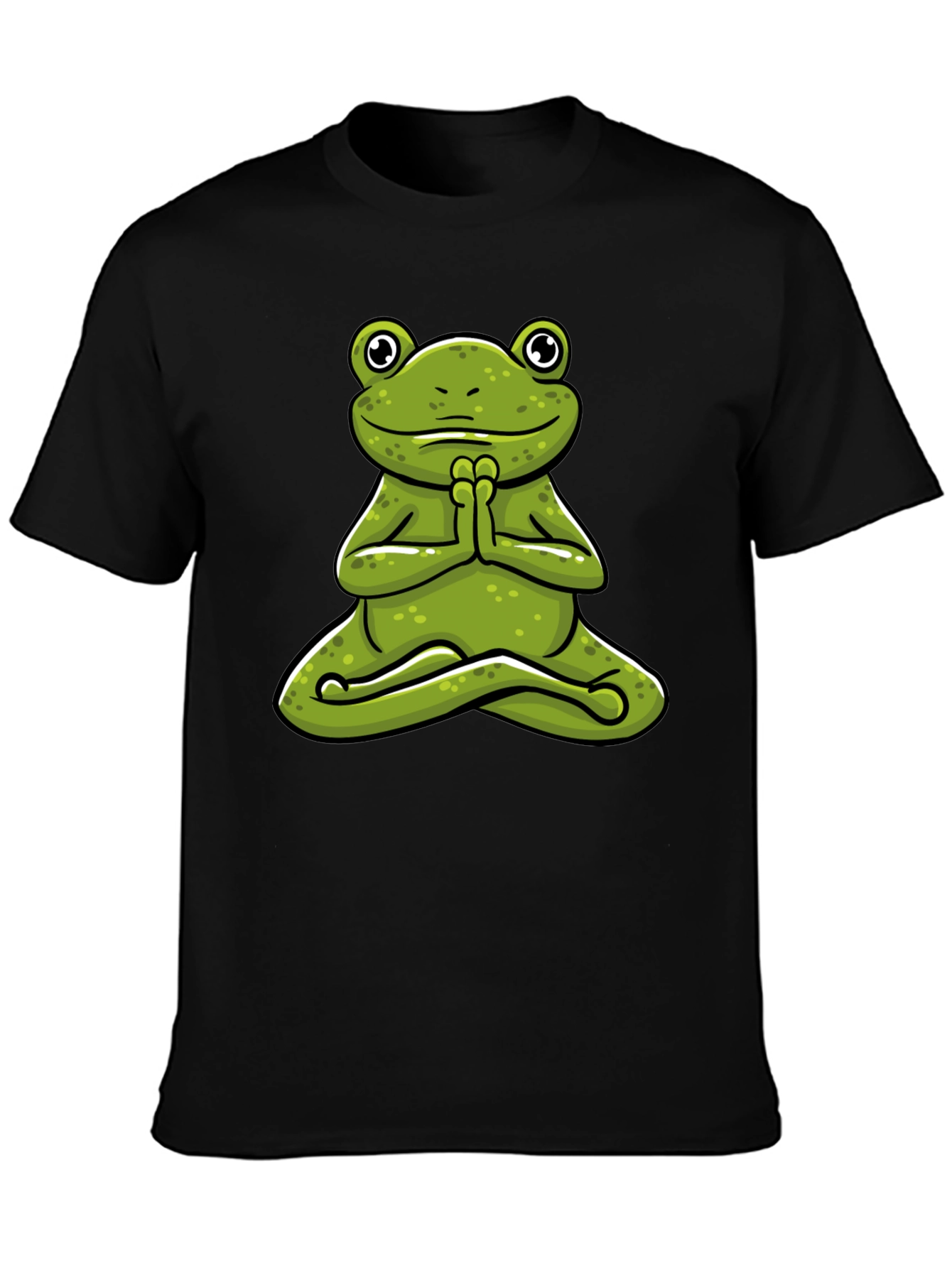 Meditating Frog Graphic Tee - Zen Style