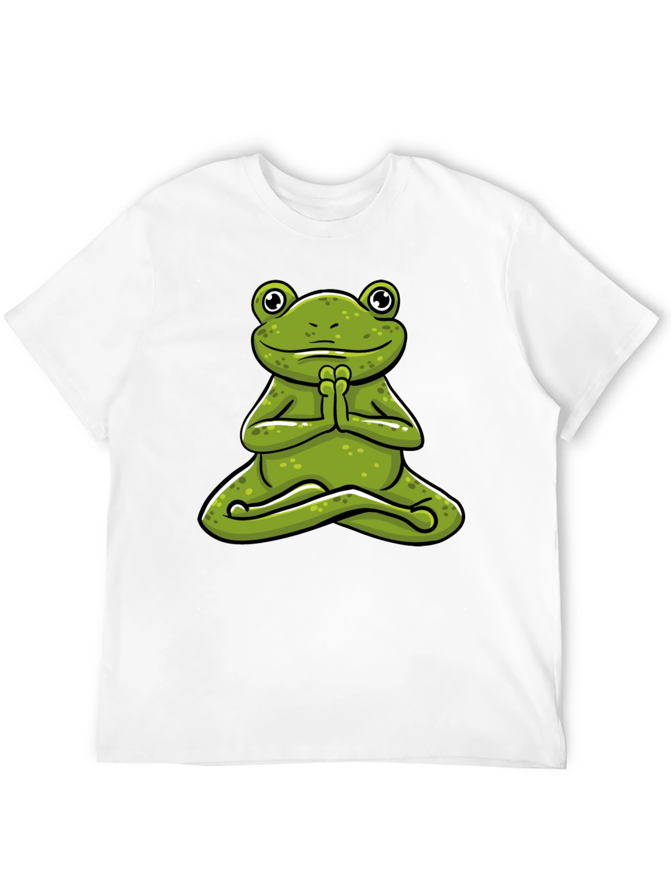 Meditating Frog Graphic Tee - Zen Style