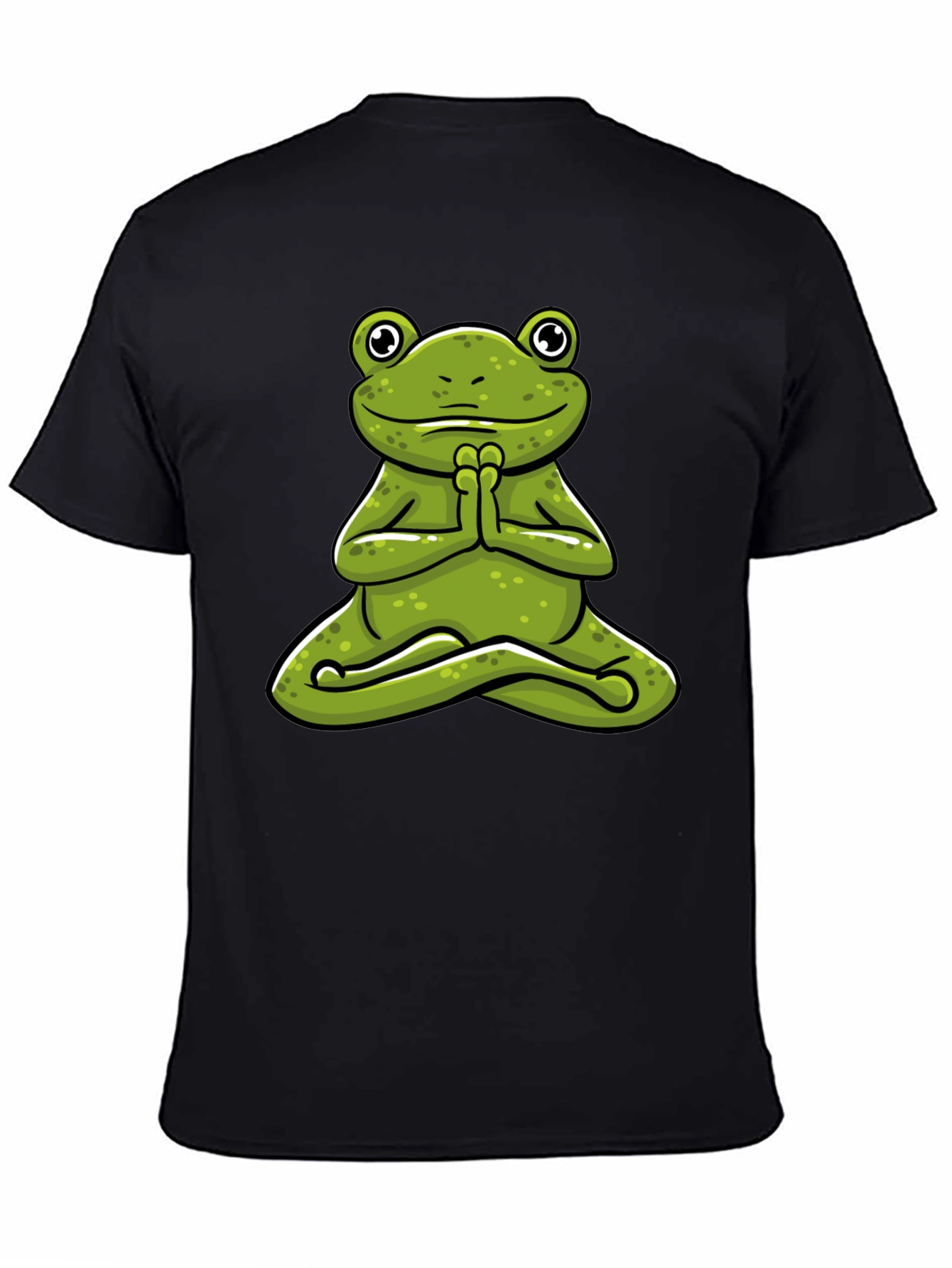 Meditating Frog Graphic Tee - Zen Style