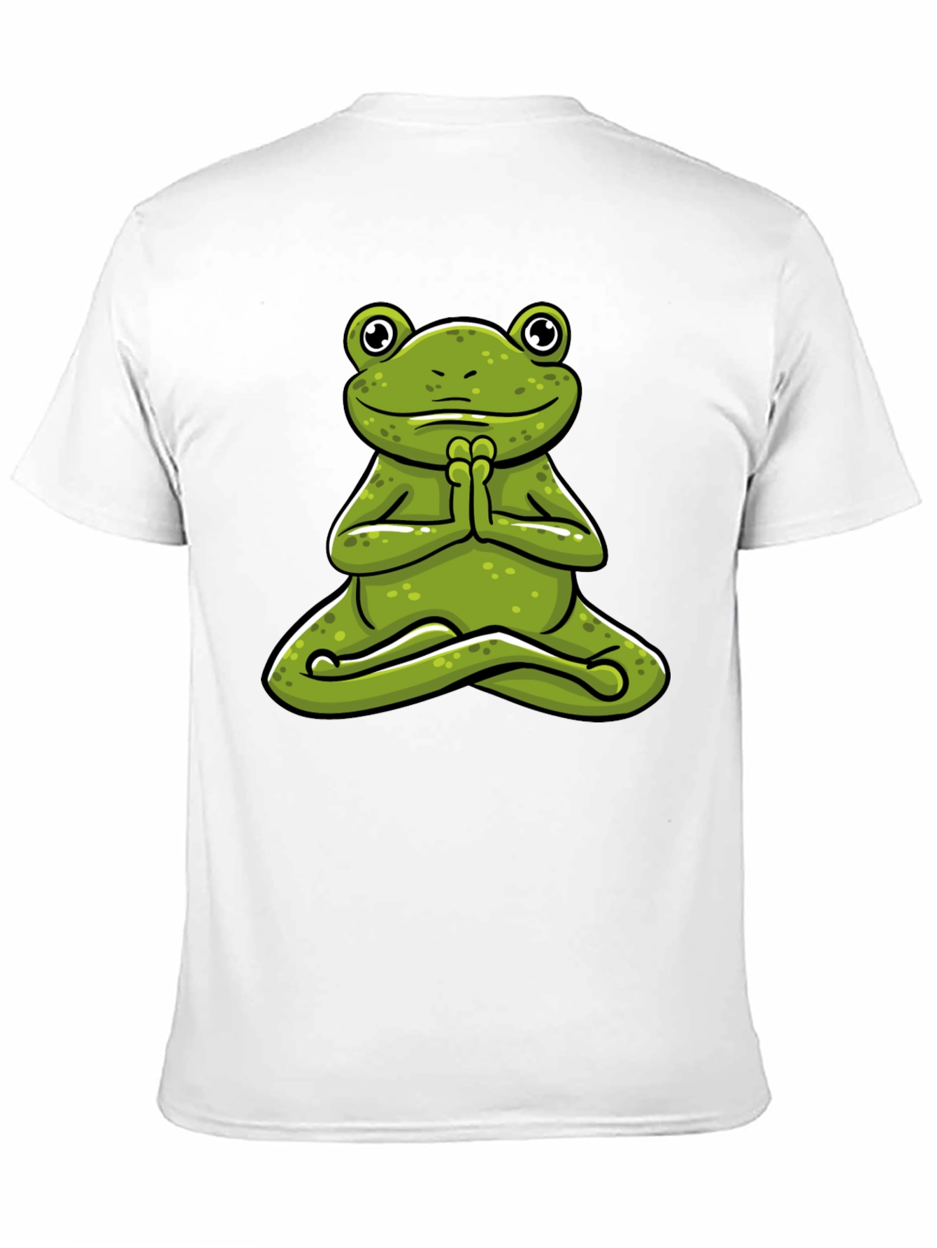 Meditating Frog Graphic Tee - Zen Style