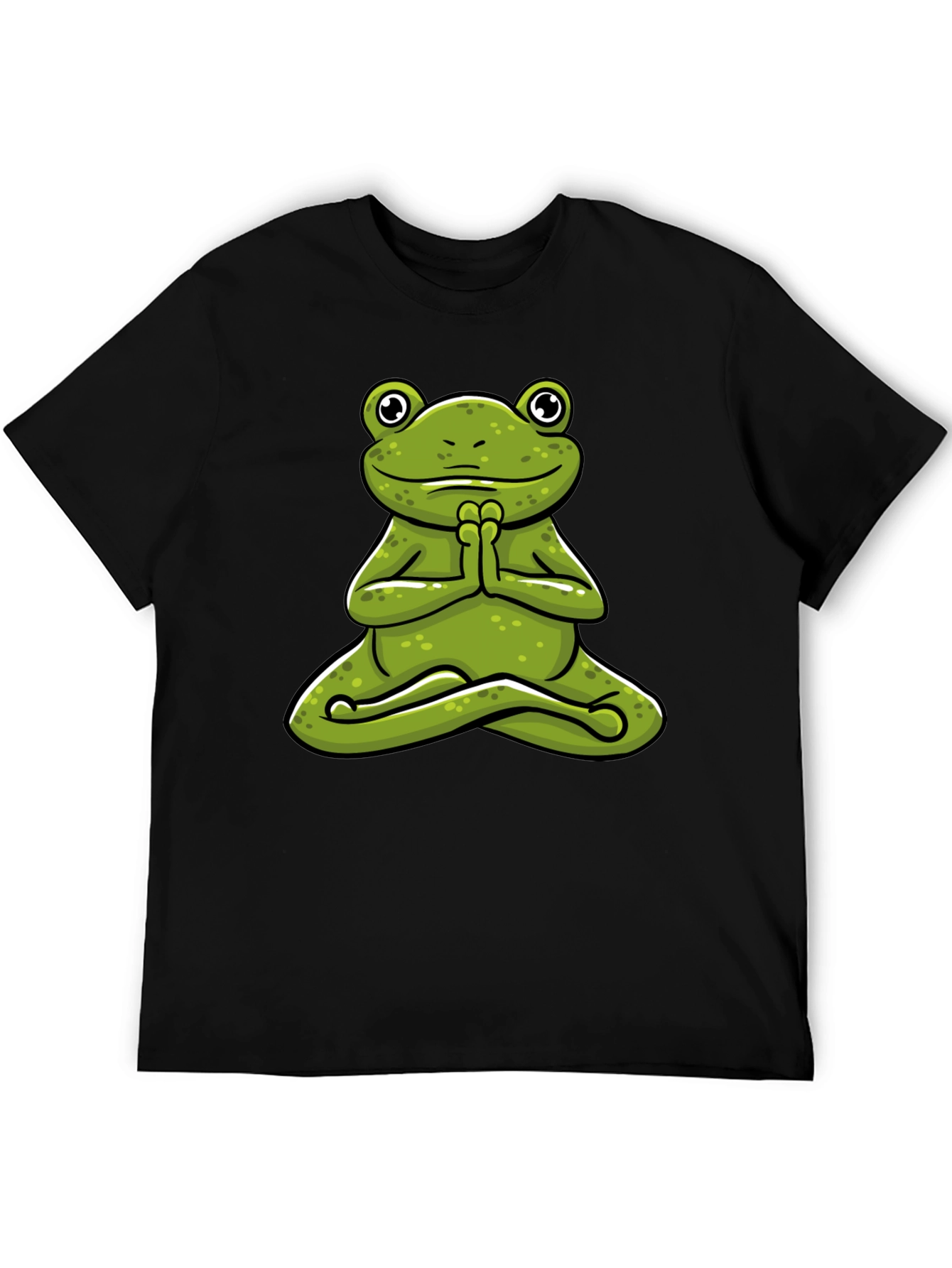 Meditating Frog Graphic Tee - Zen Style