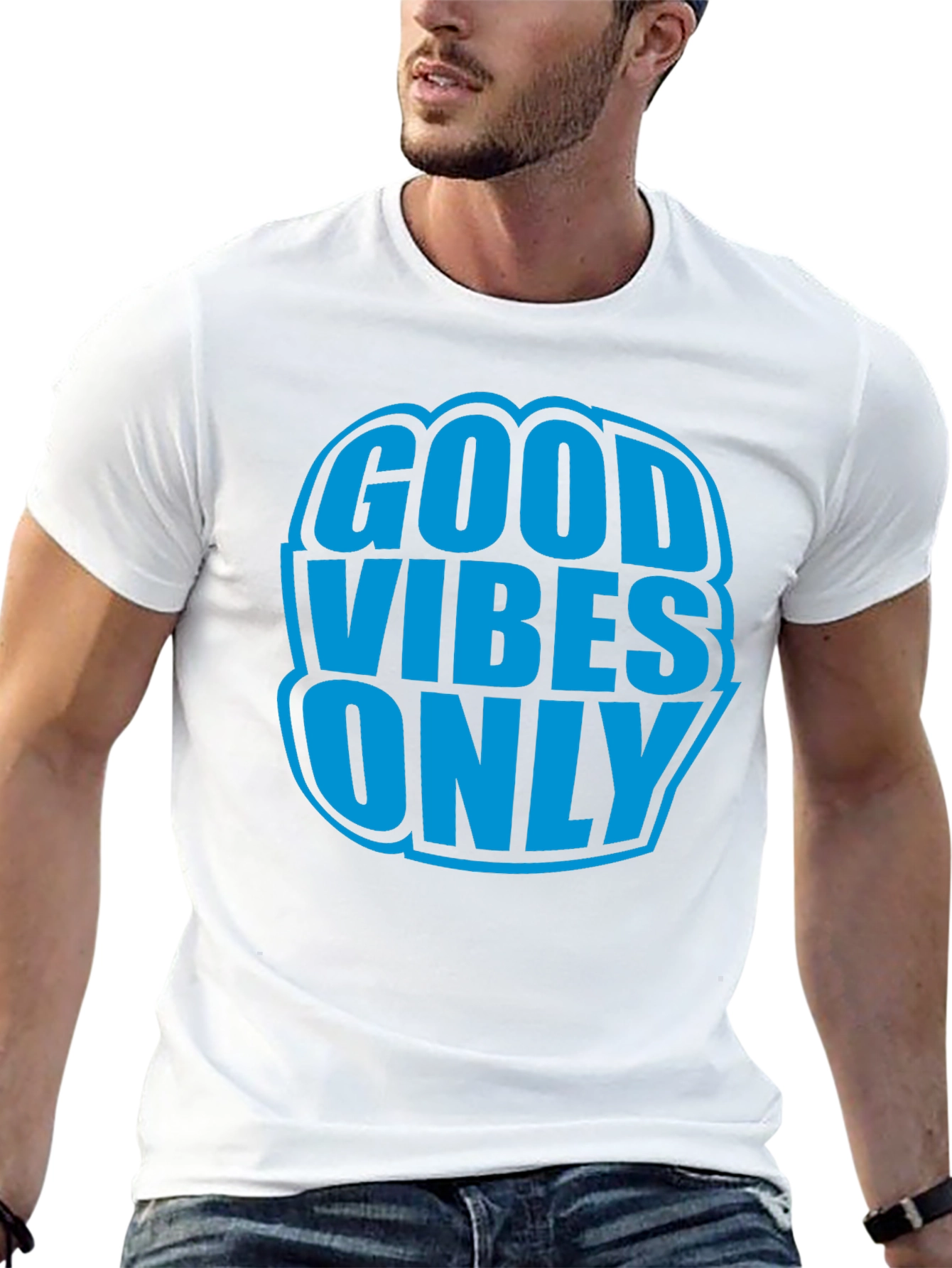 Good Vibes Only Graphic T-Shirt - Black