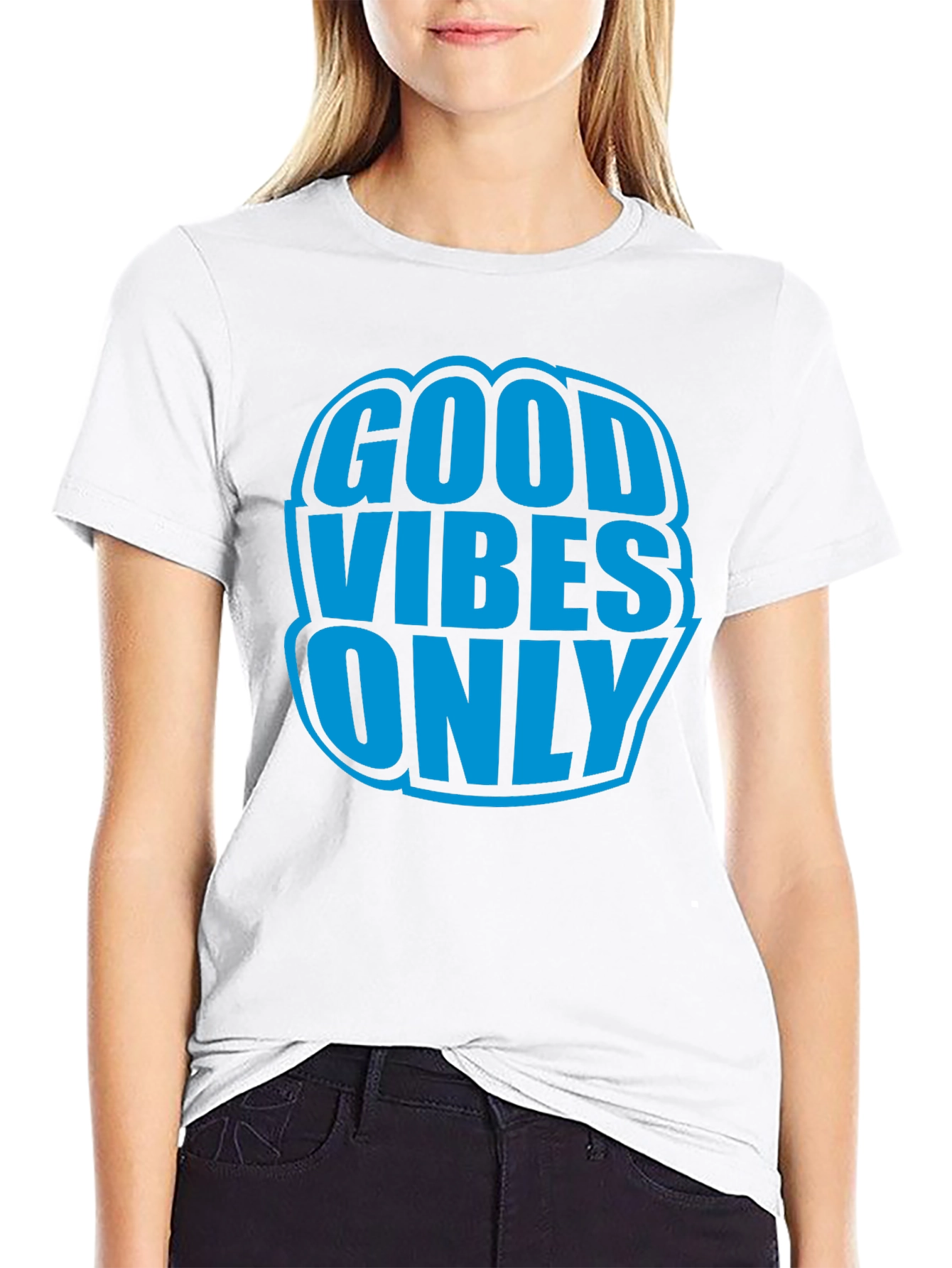 Good Vibes Only Graphic T-Shirt - Black