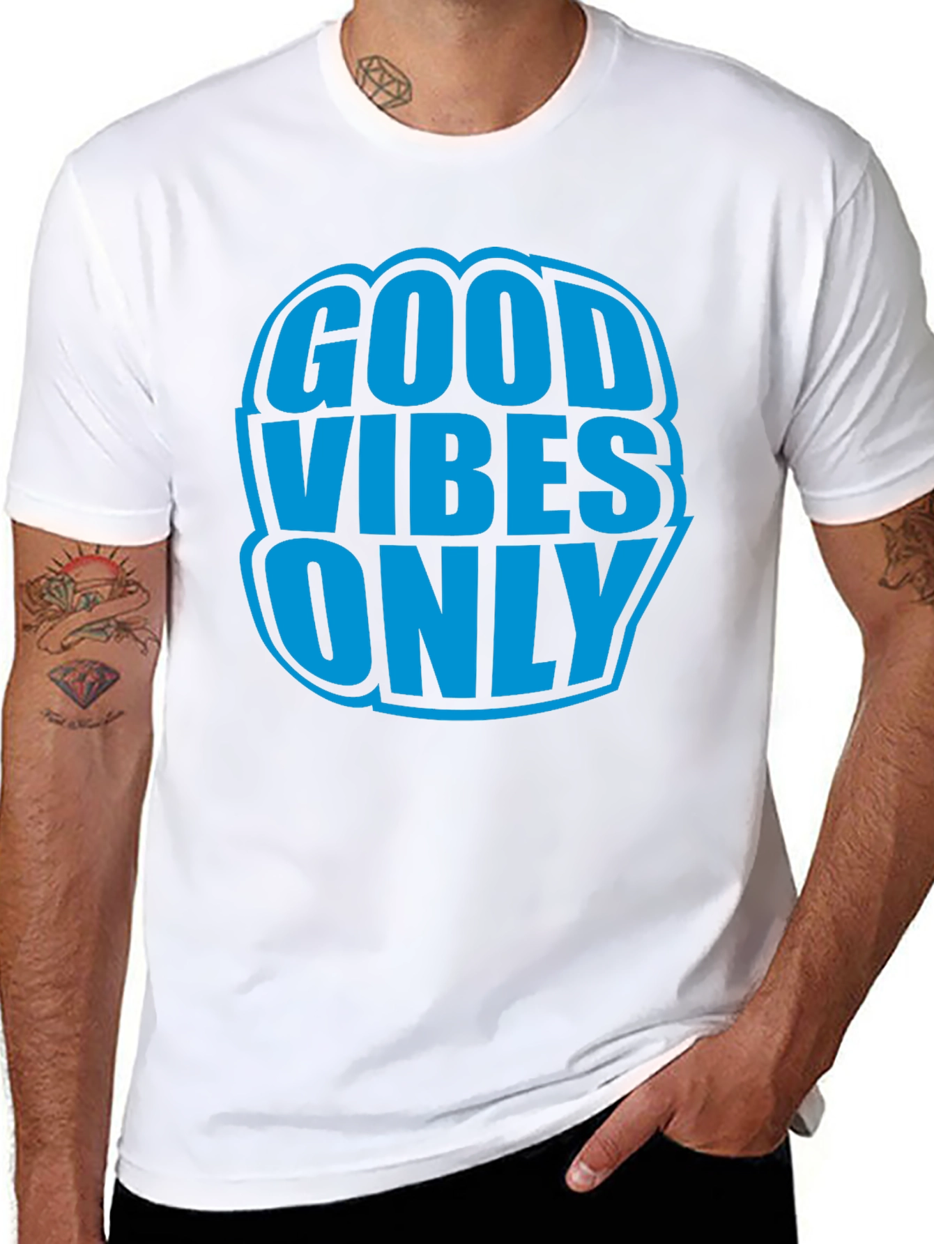 Good Vibes Only Graphic T-Shirt - Black