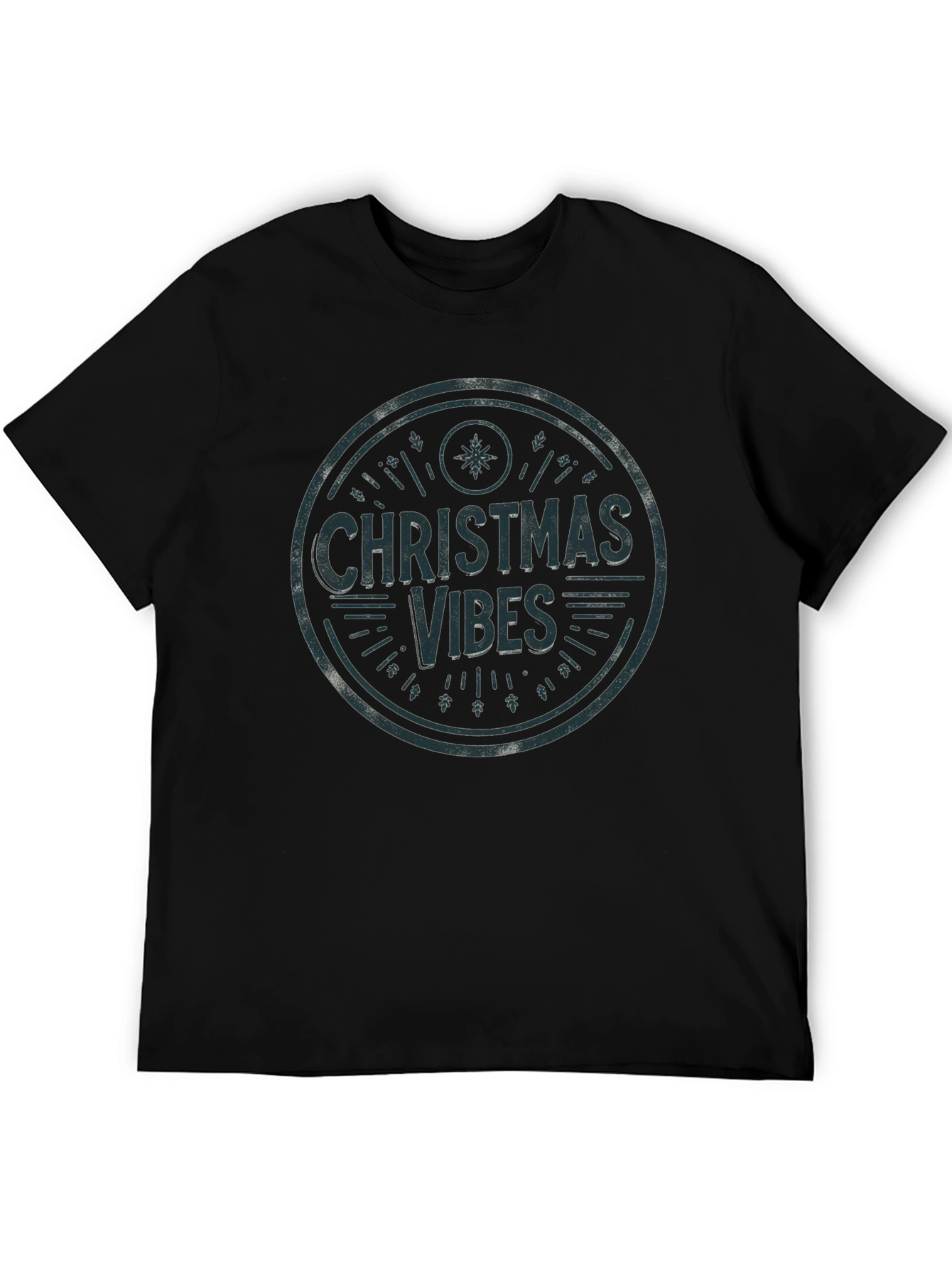 Christmas Vibes Graphic Tee - Holiday Season Shirt