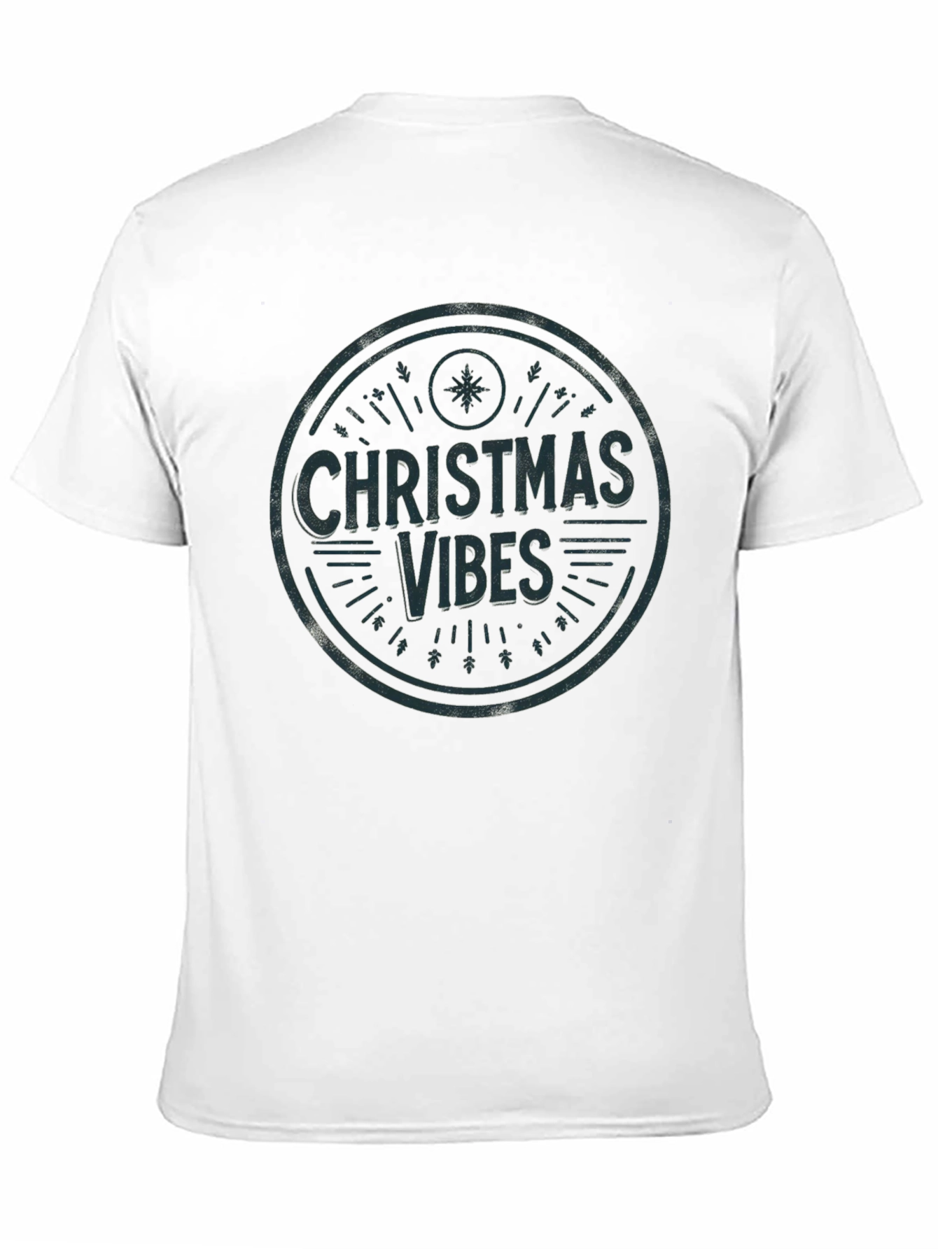 Christmas Vibes Graphic Tee - Holiday Season Shirt