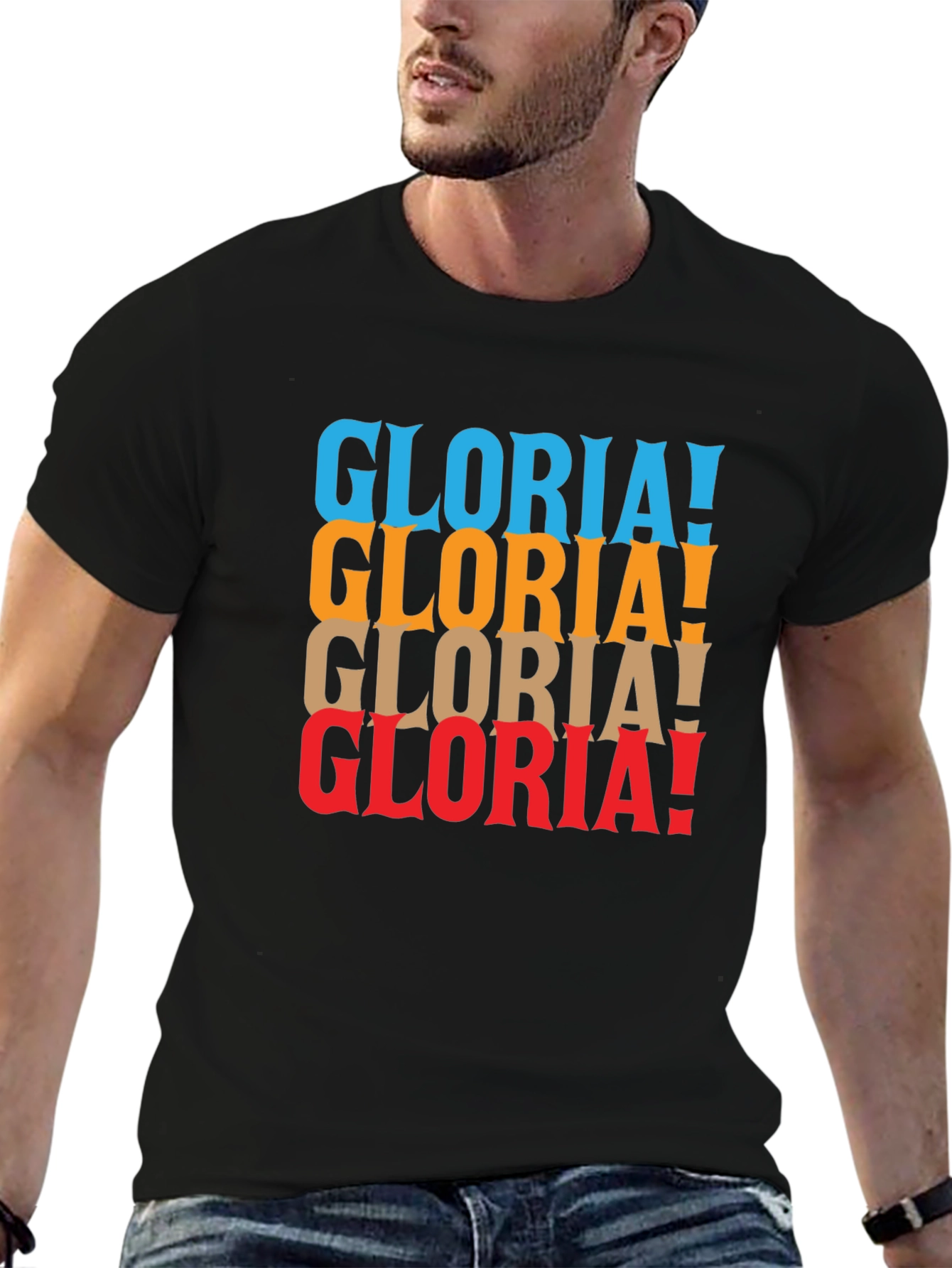 Gloria! Retro Style Mens Graphic T-Shirt