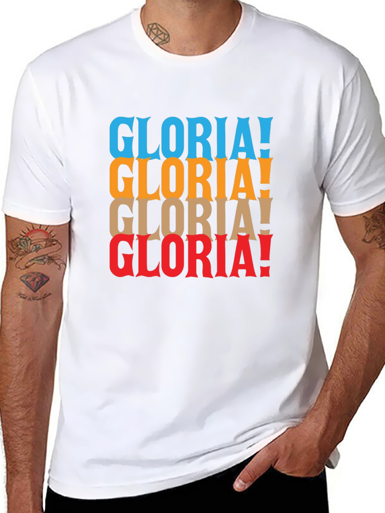 Gloria! Retro Style Mens Graphic T-Shirt