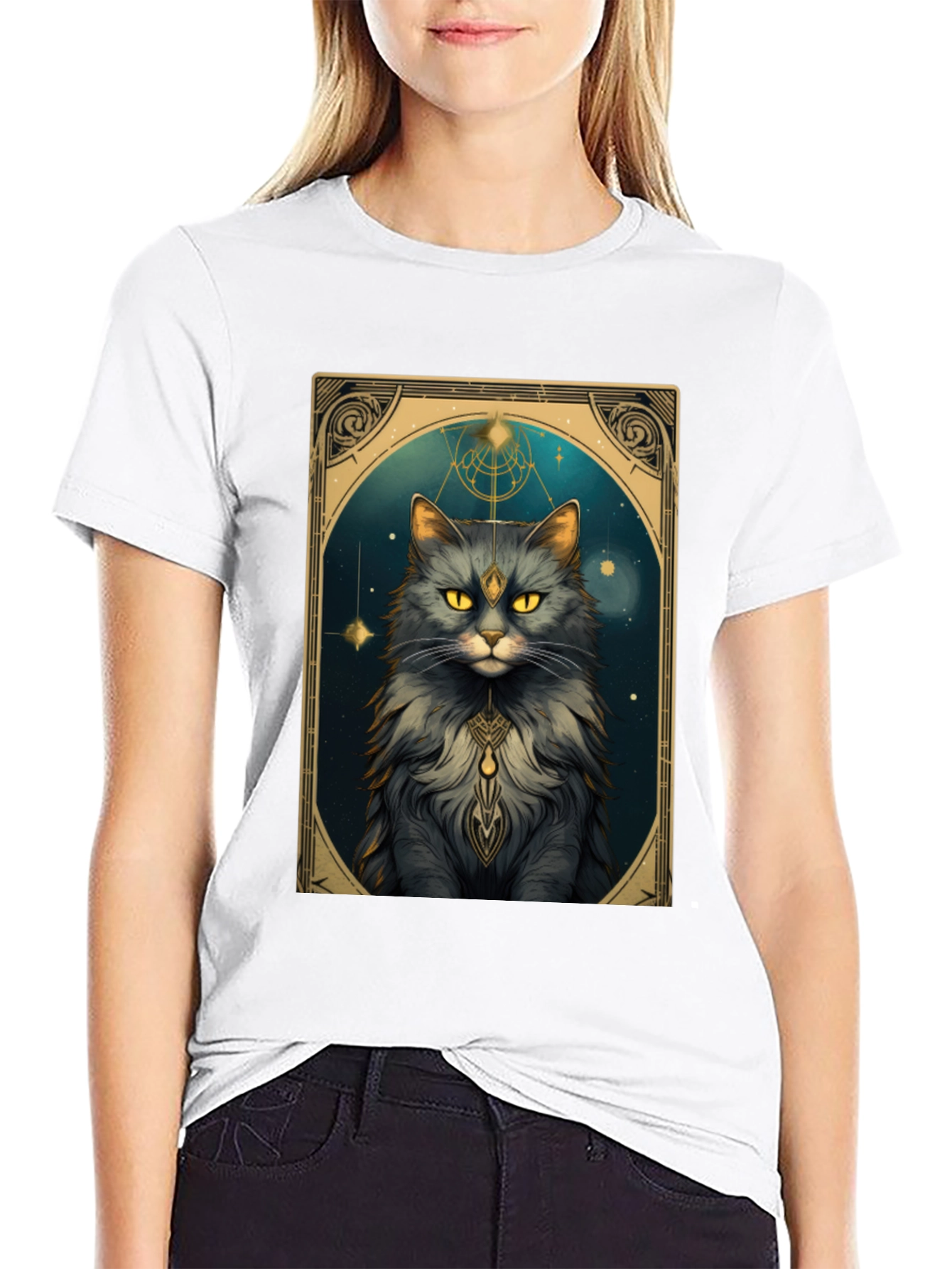Mystic Cat Tarot T-Shirt - Unisex