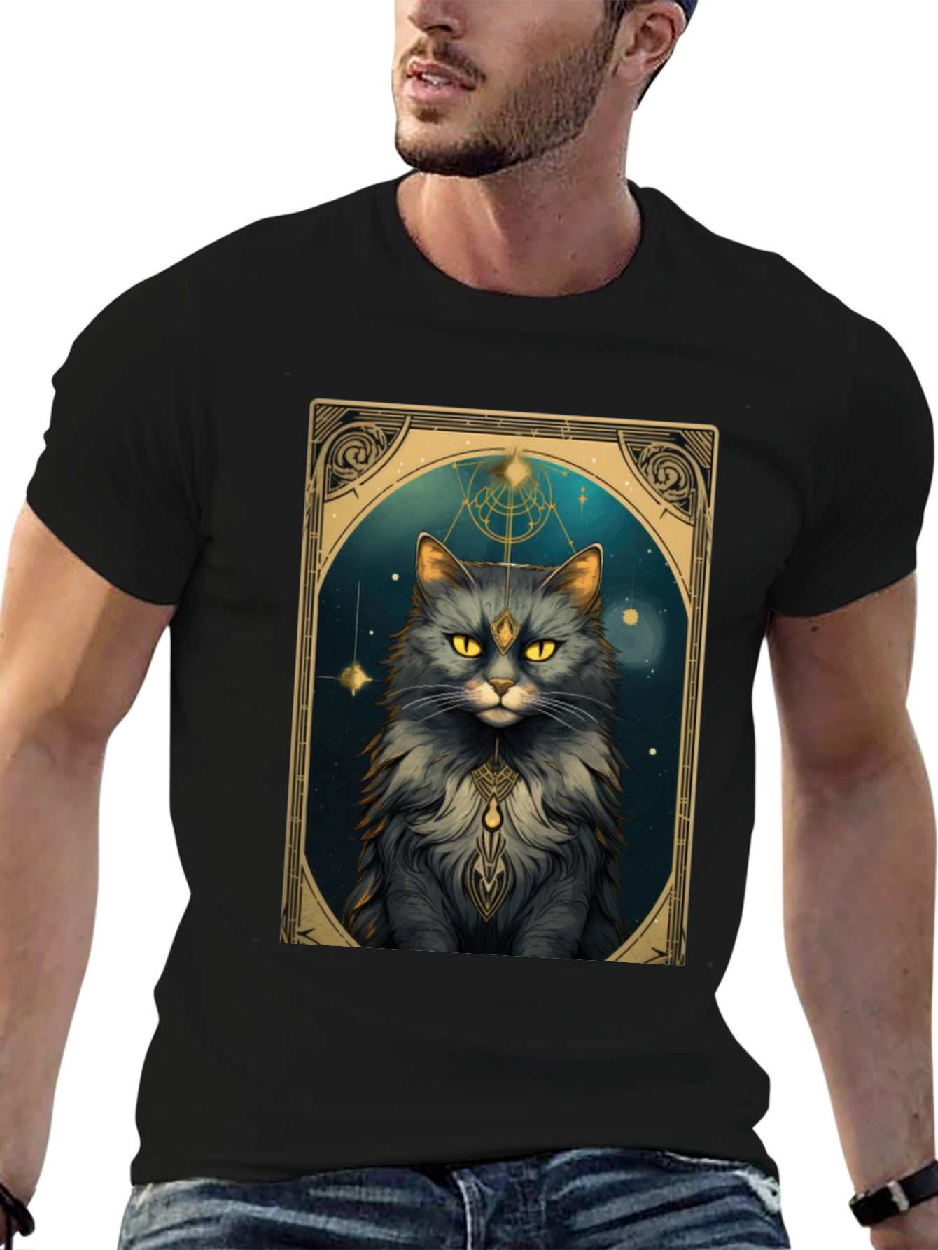 Mystic Cat Tarot T-Shirt - Unisex