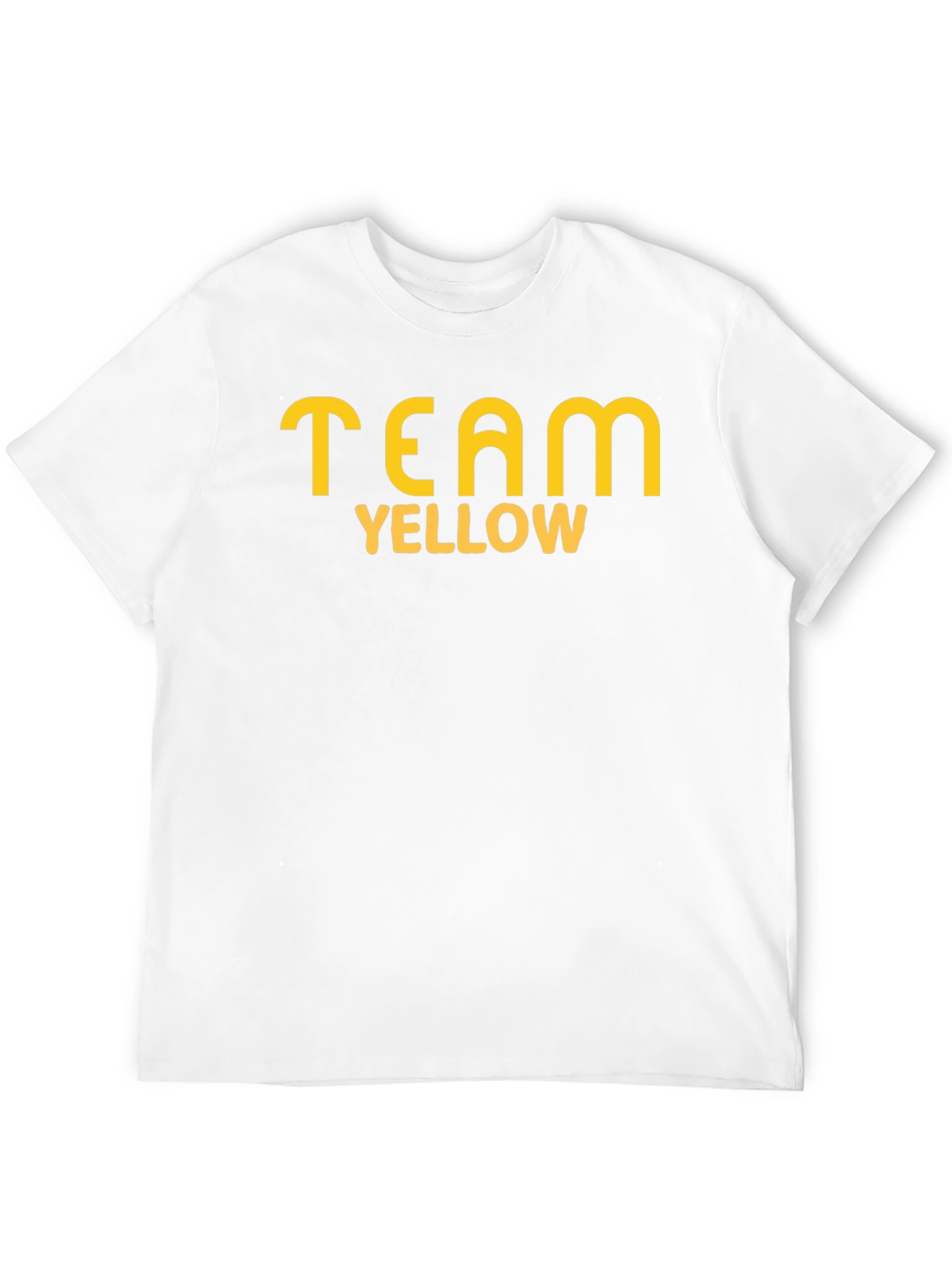 Team Yellow Graphic T-Shirt - Casual Cotton Tee