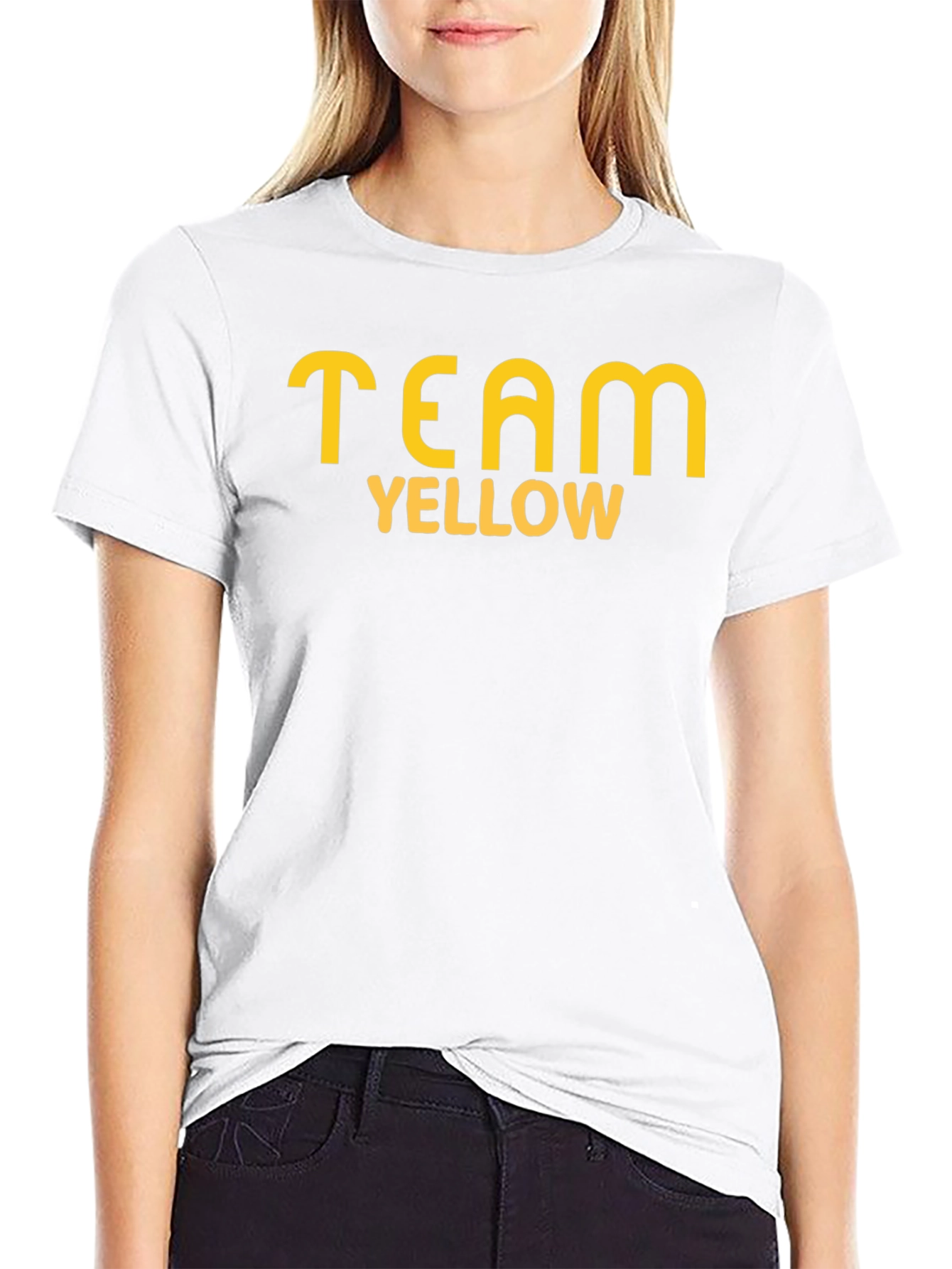 Team Yellow Graphic T-Shirt - Casual Cotton Tee