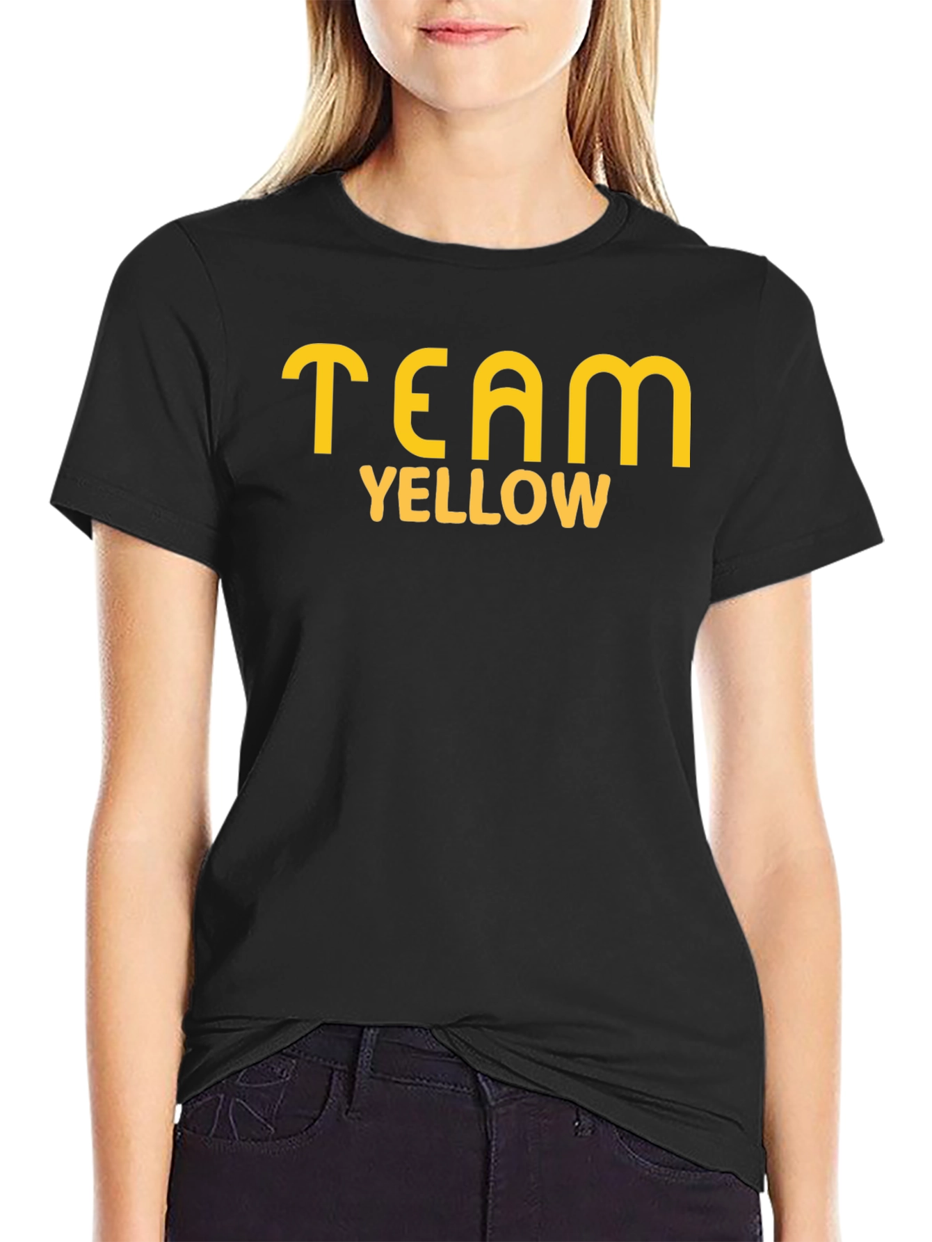 Team Yellow Graphic T-Shirt - Casual Cotton Tee