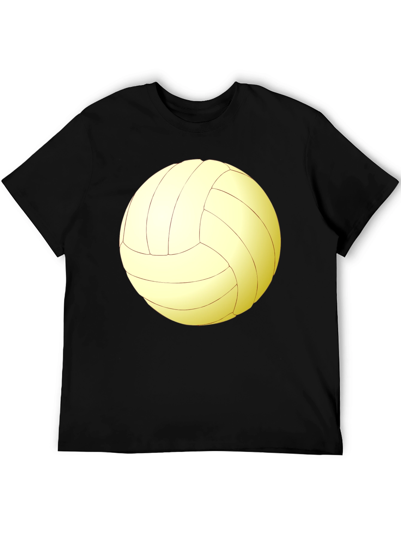 Volleyball Graphic Tee - Sporty Black T-Shirt