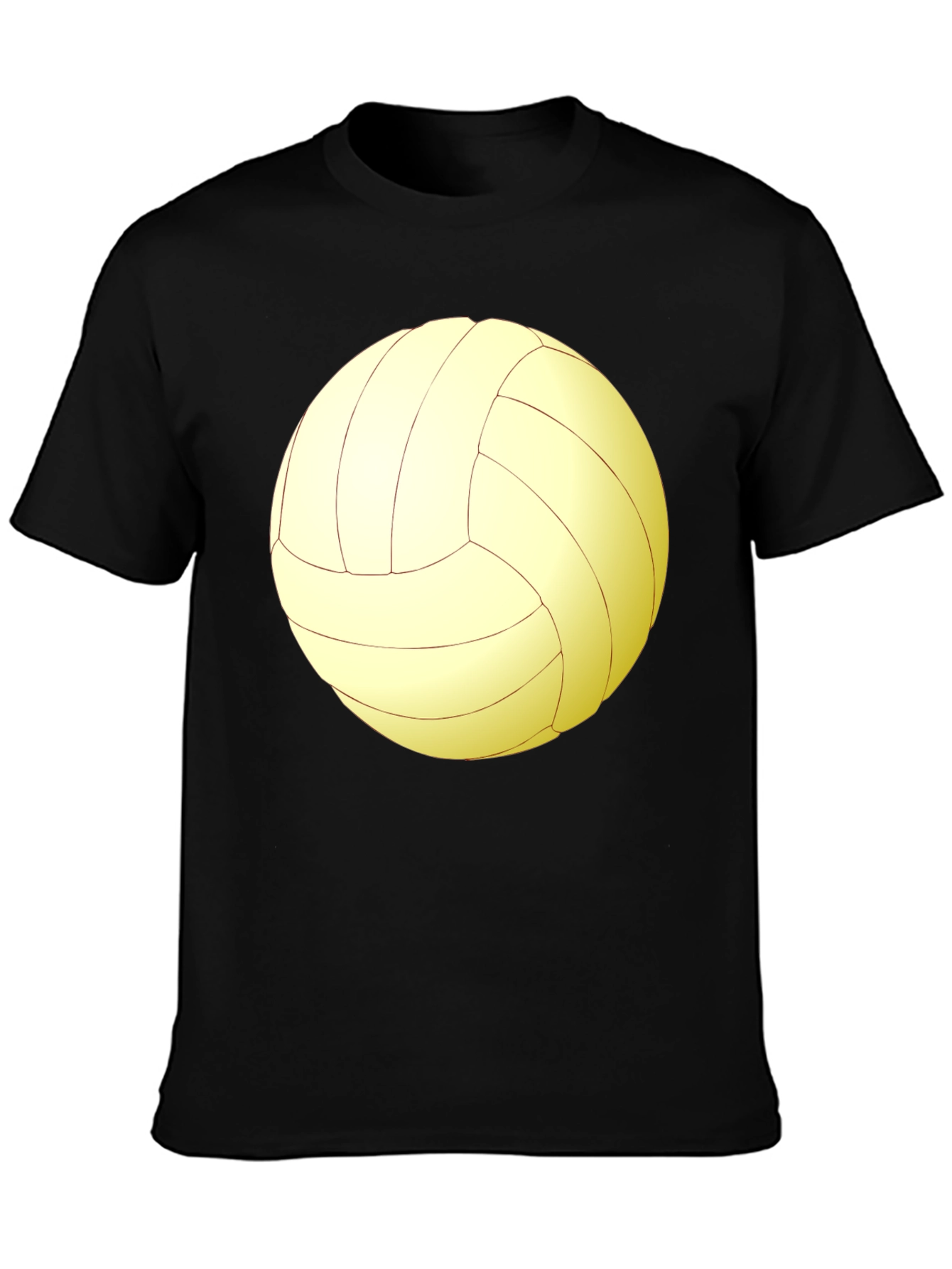 Volleyball Graphic Tee - Sporty Black T-Shirt