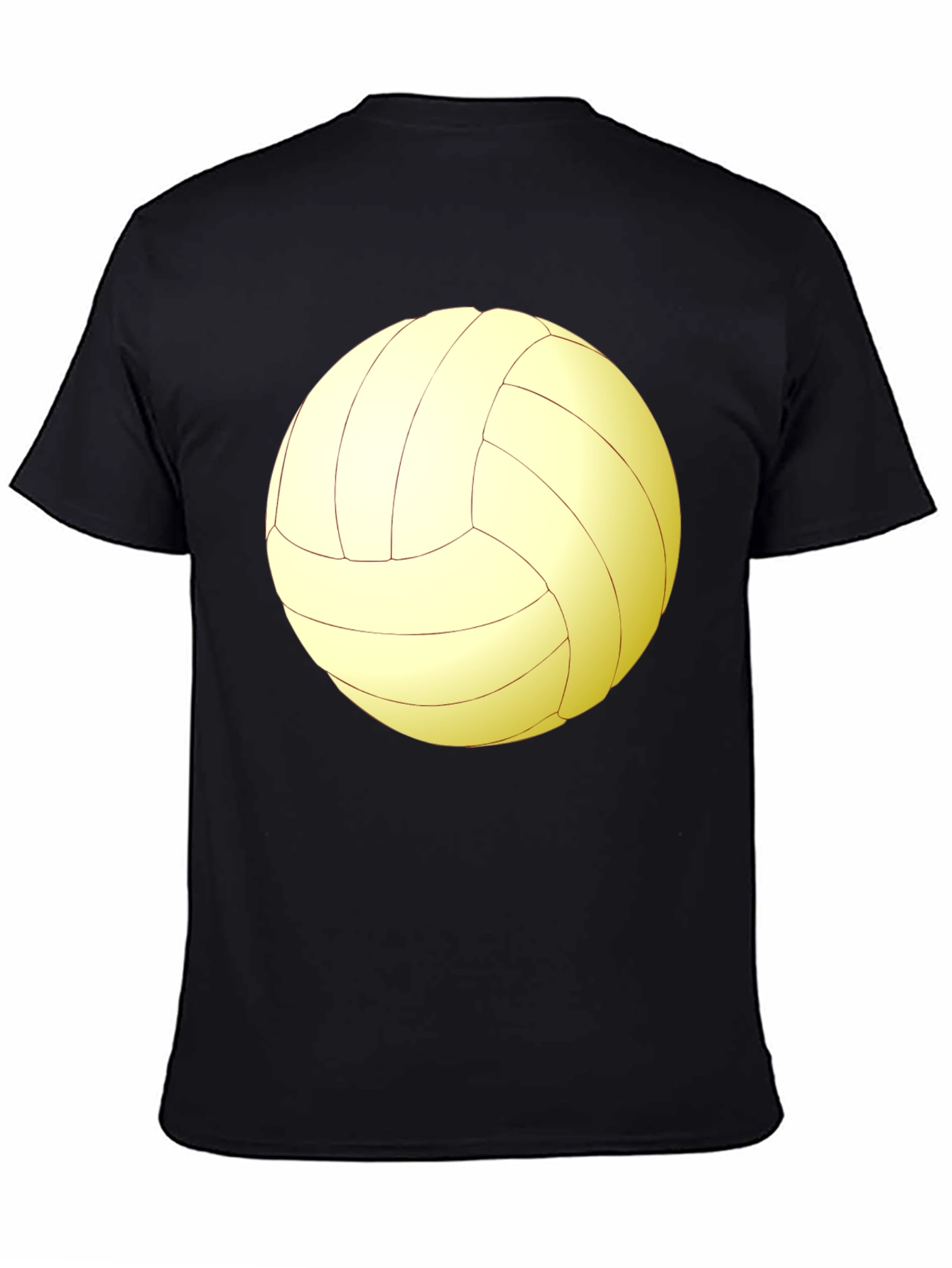 Volleyball Graphic Tee - Sporty Black T-Shirt