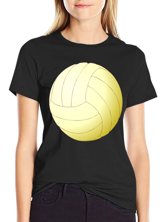 Volleyball Graphic Tee - Sporty Black T-Shirt