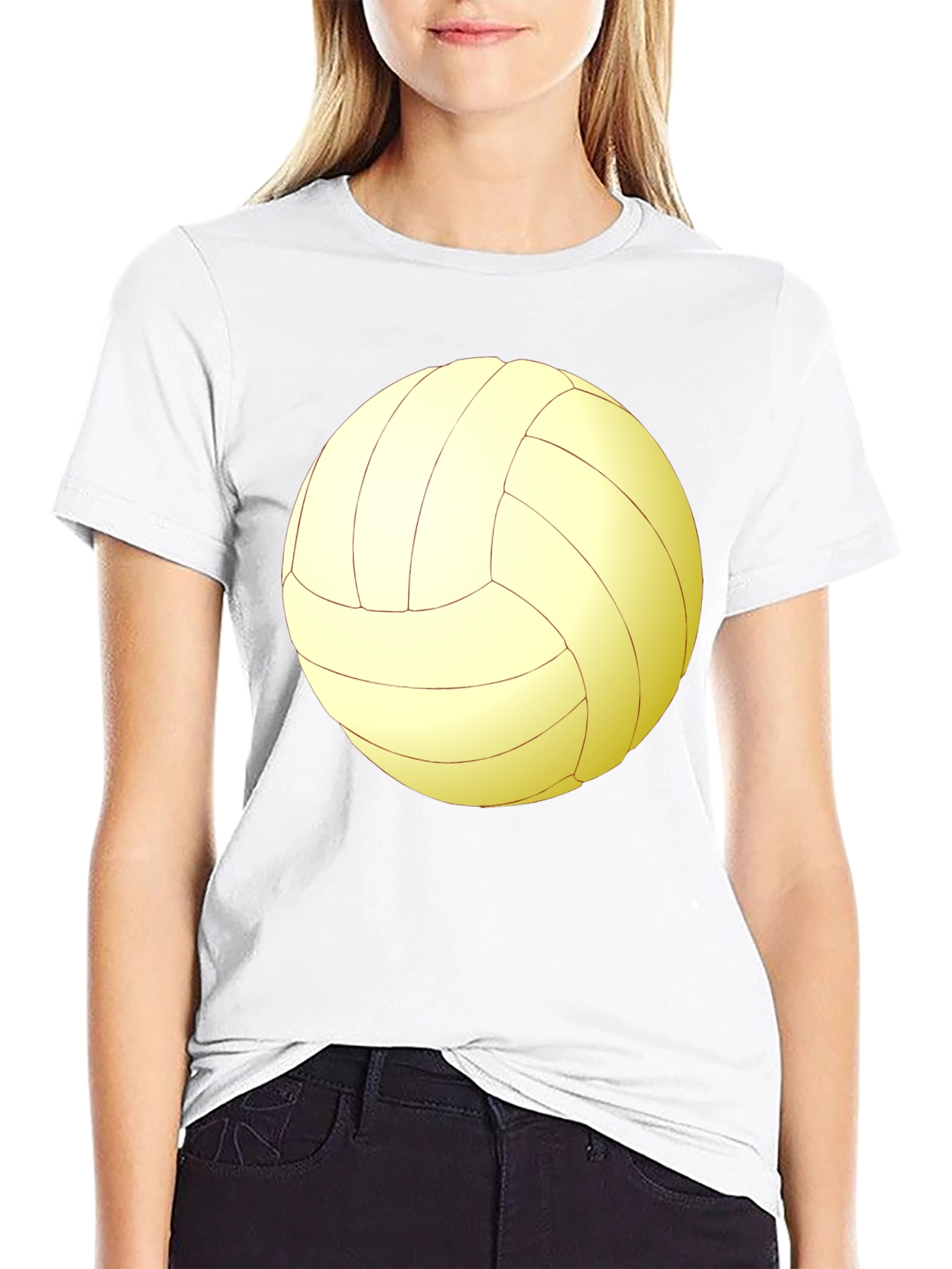Volleyball Graphic Tee - Sporty Black T-Shirt
