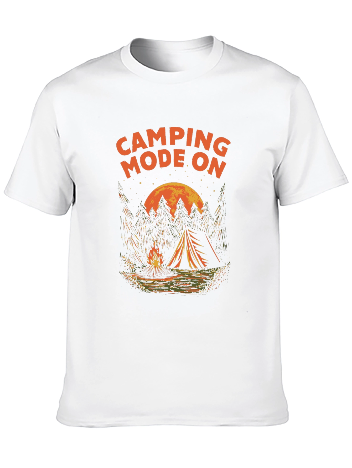 Camping Mode On Graphic T-Shirt