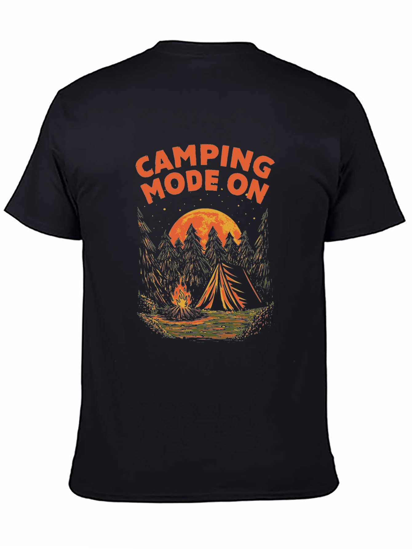 Camping Mode On Graphic T-Shirt