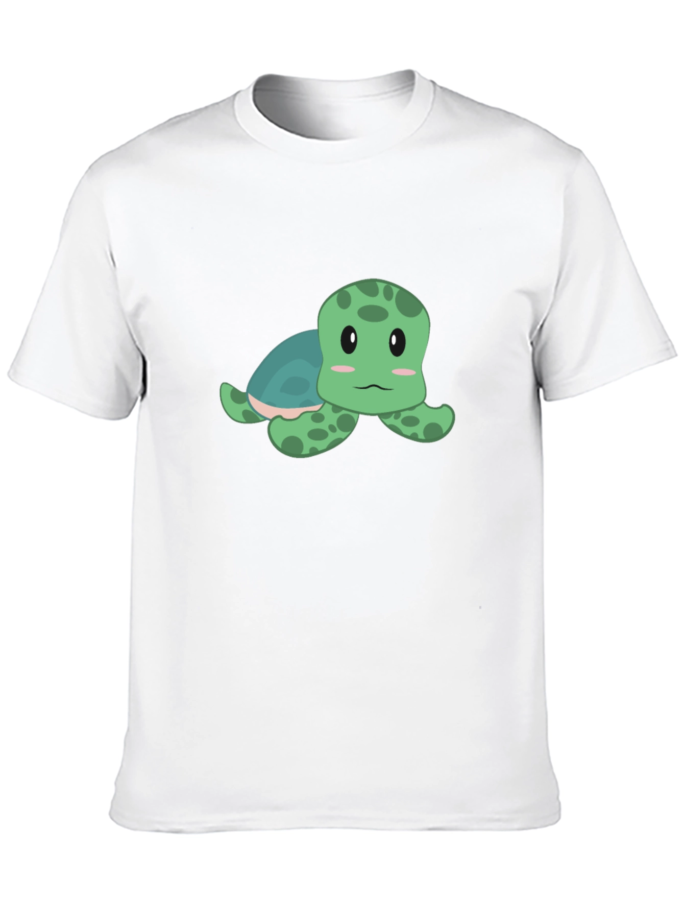 Cute Turtle Graphic T-Shirt - Black Cotton Tee
