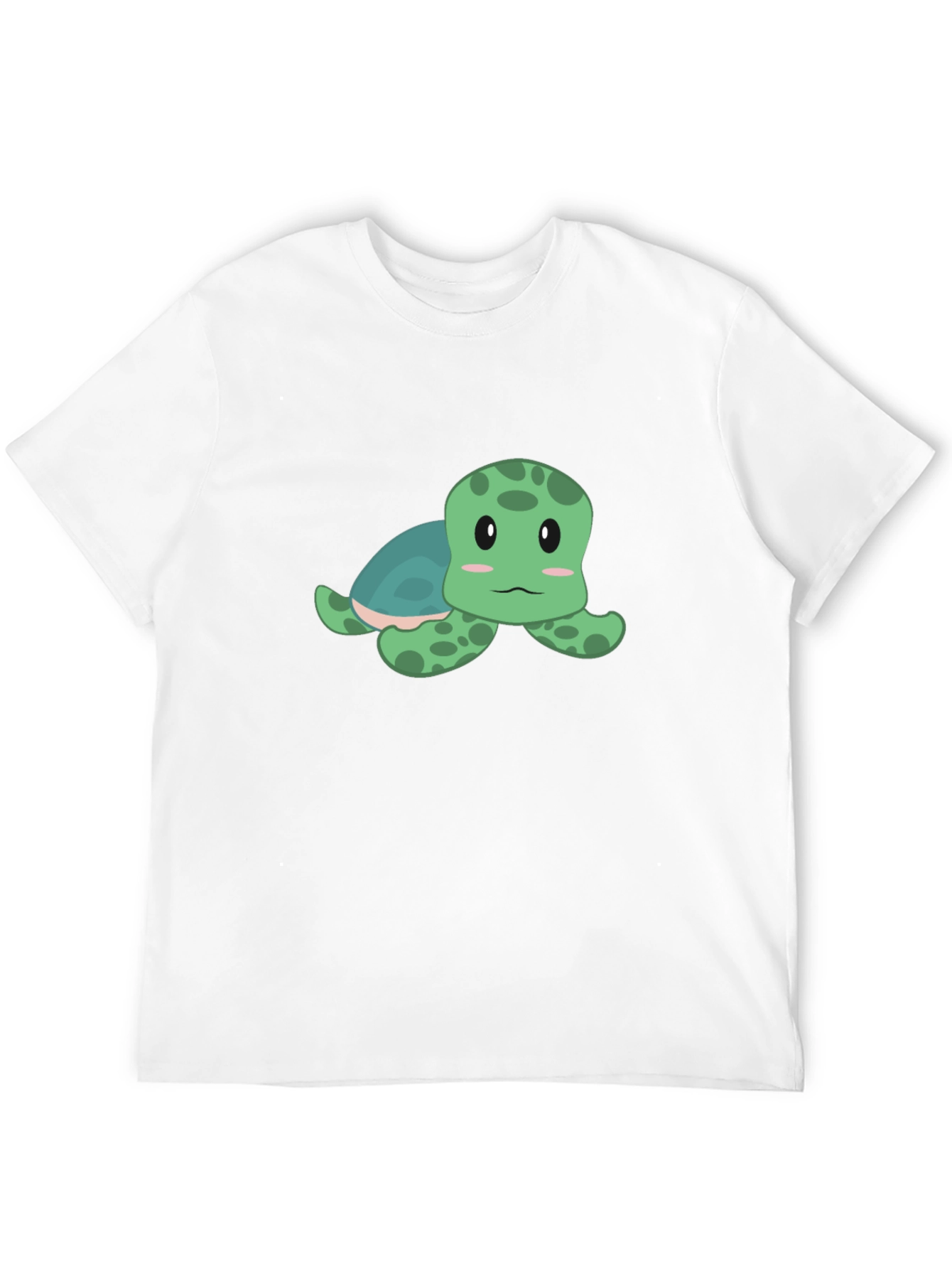 Cute Turtle Graphic T-Shirt - Black Cotton Tee
