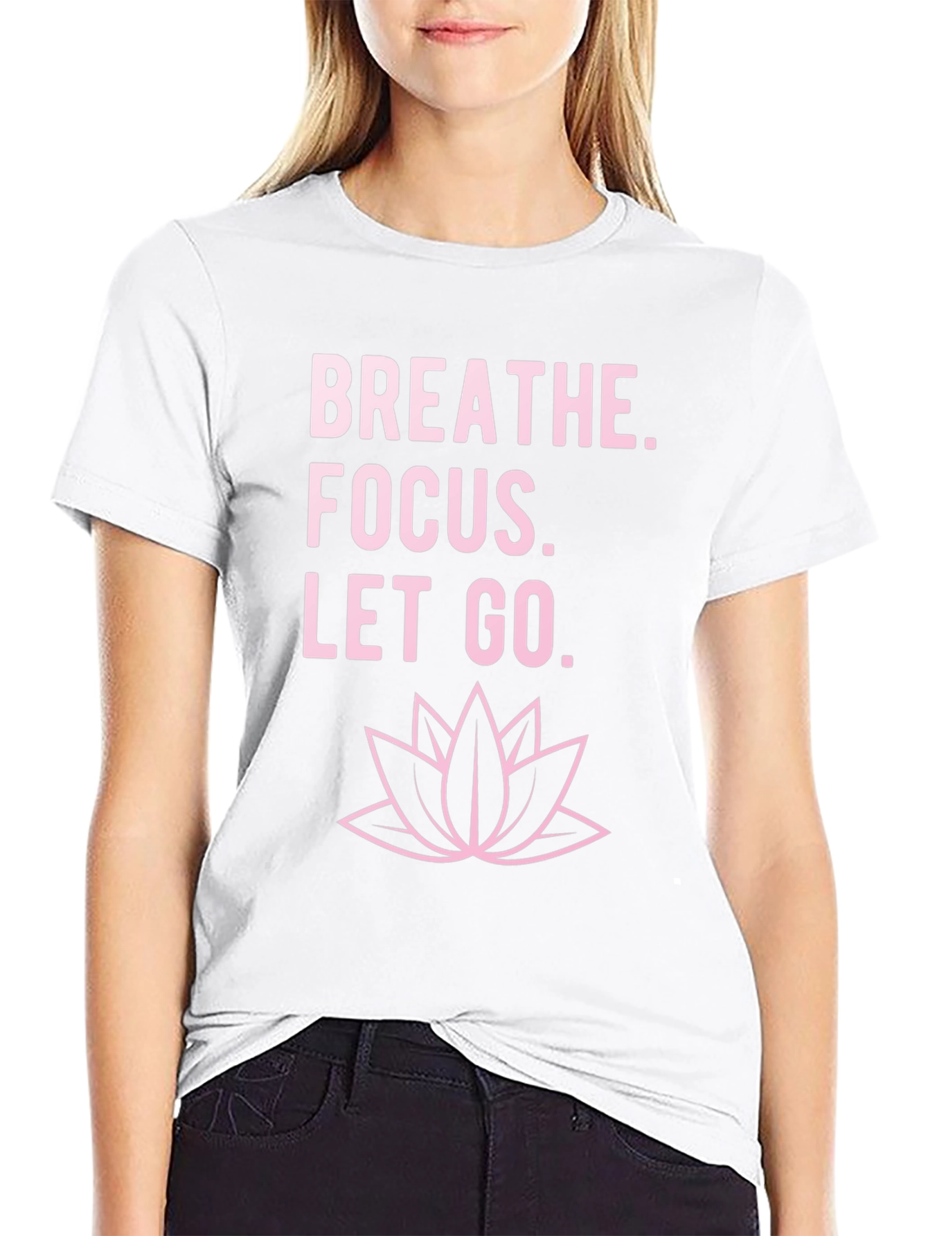 Breathe Focus Let Go T-Shirt - Black
