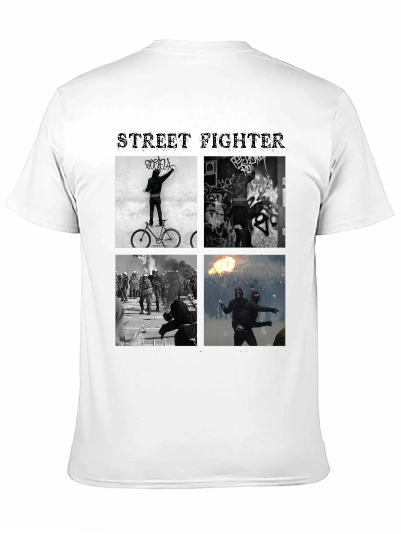 Street Fighter Graphic Black T-Shirt
