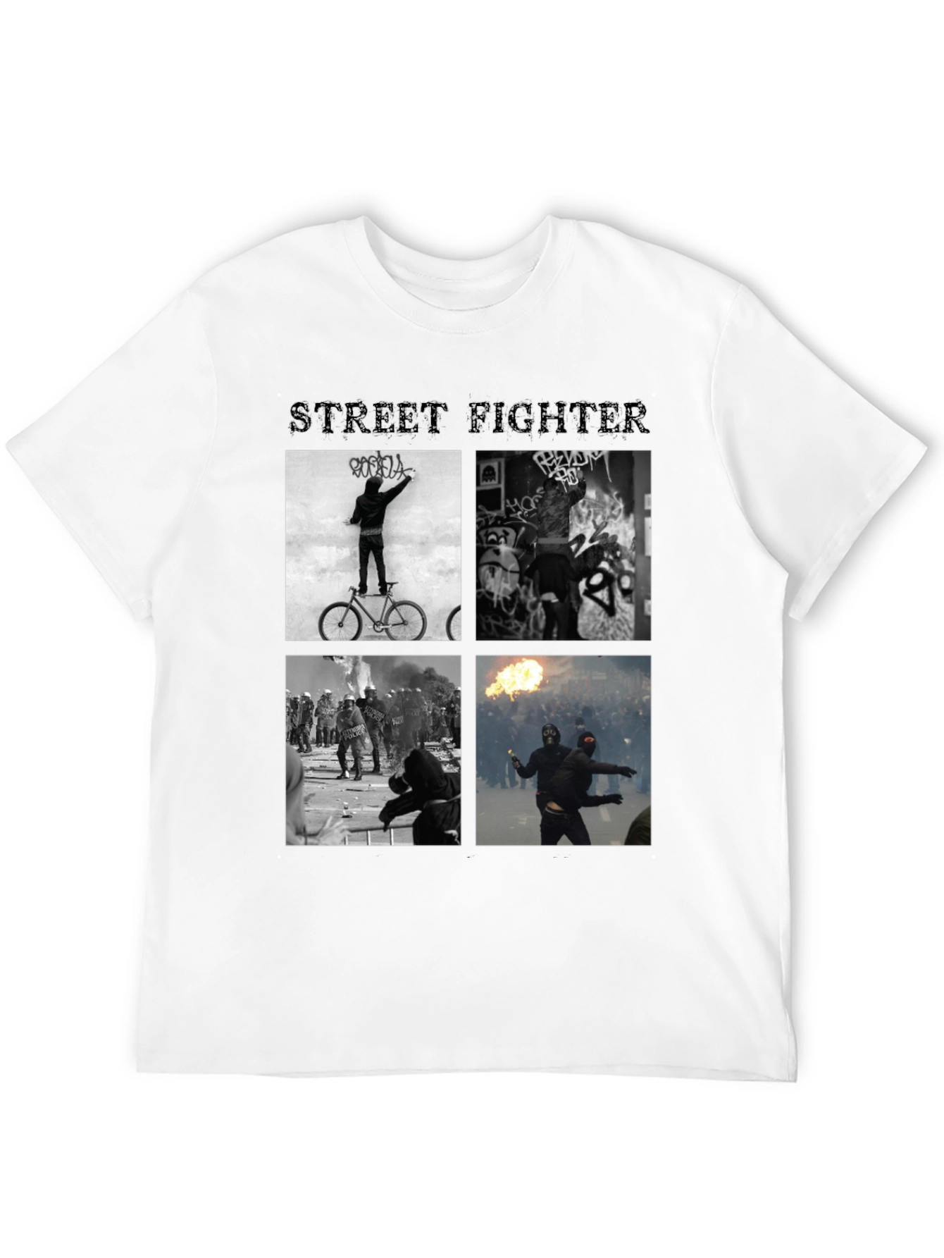 Street Fighter Graphic Black T-Shirt