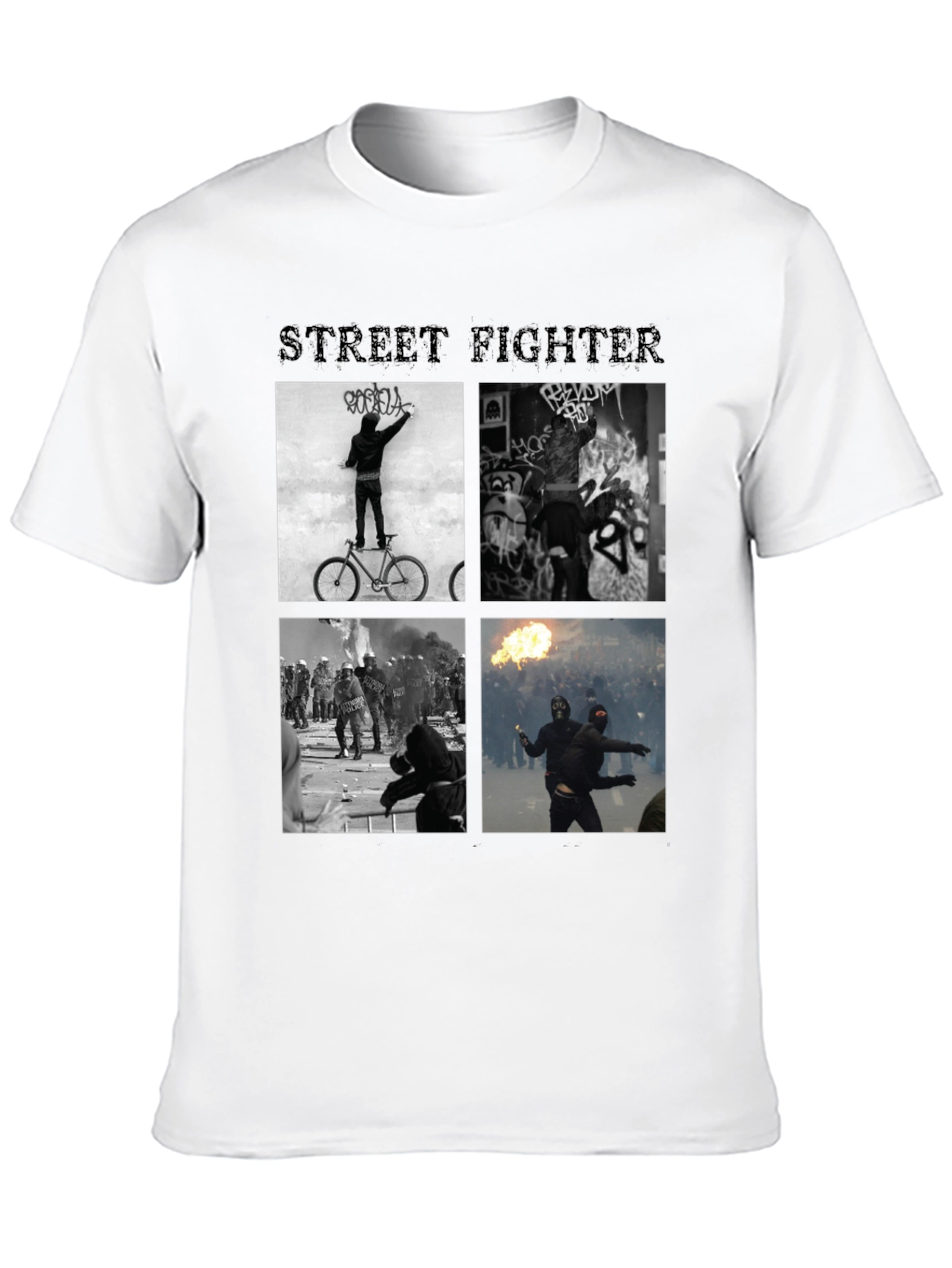 Street Fighter Graphic Black T-Shirt