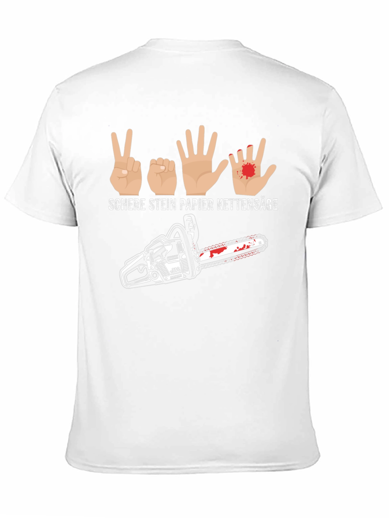 Rock Paper Scissors Chainsaw T-Shirt