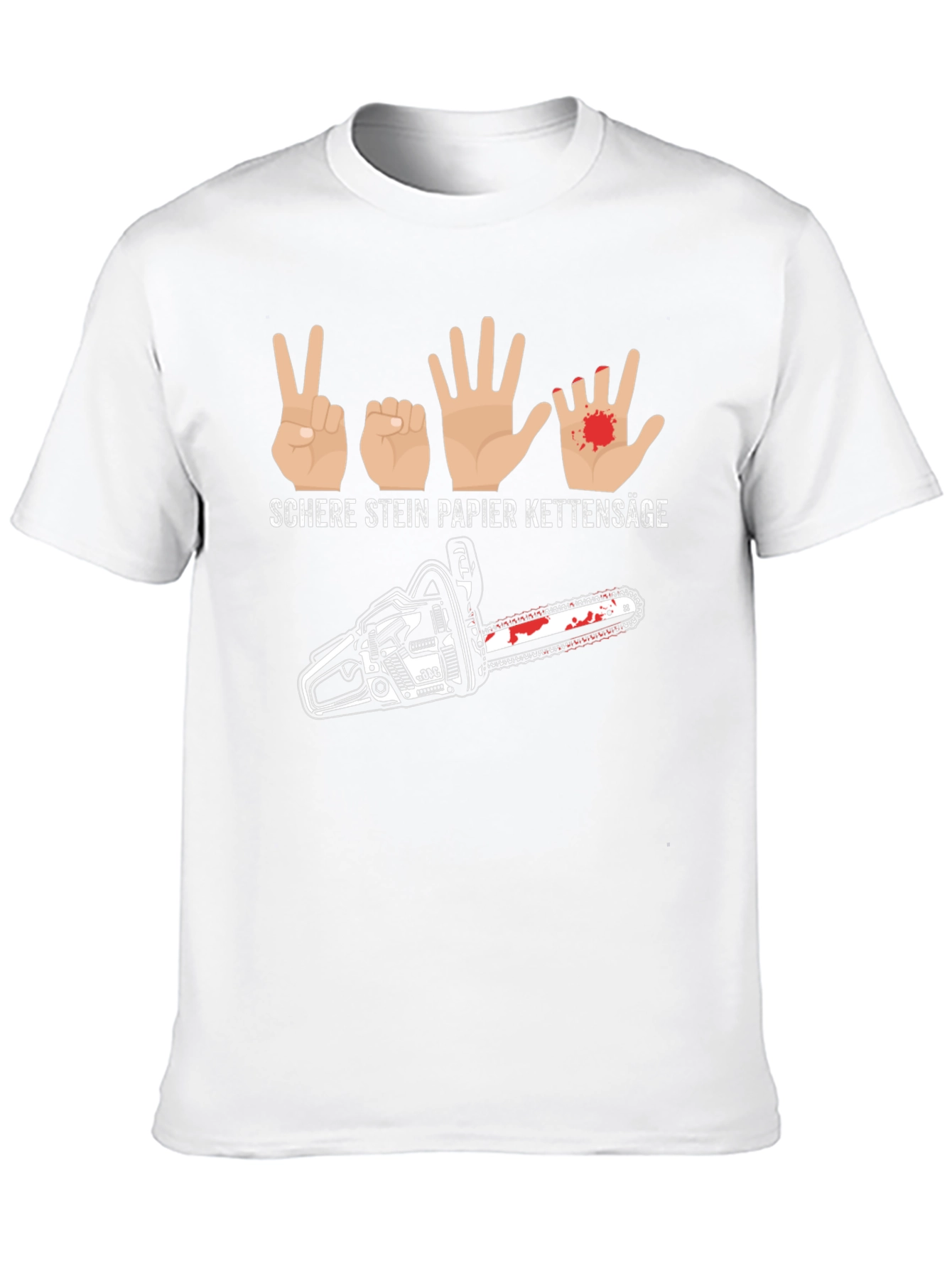 Rock Paper Scissors Chainsaw T-Shirt