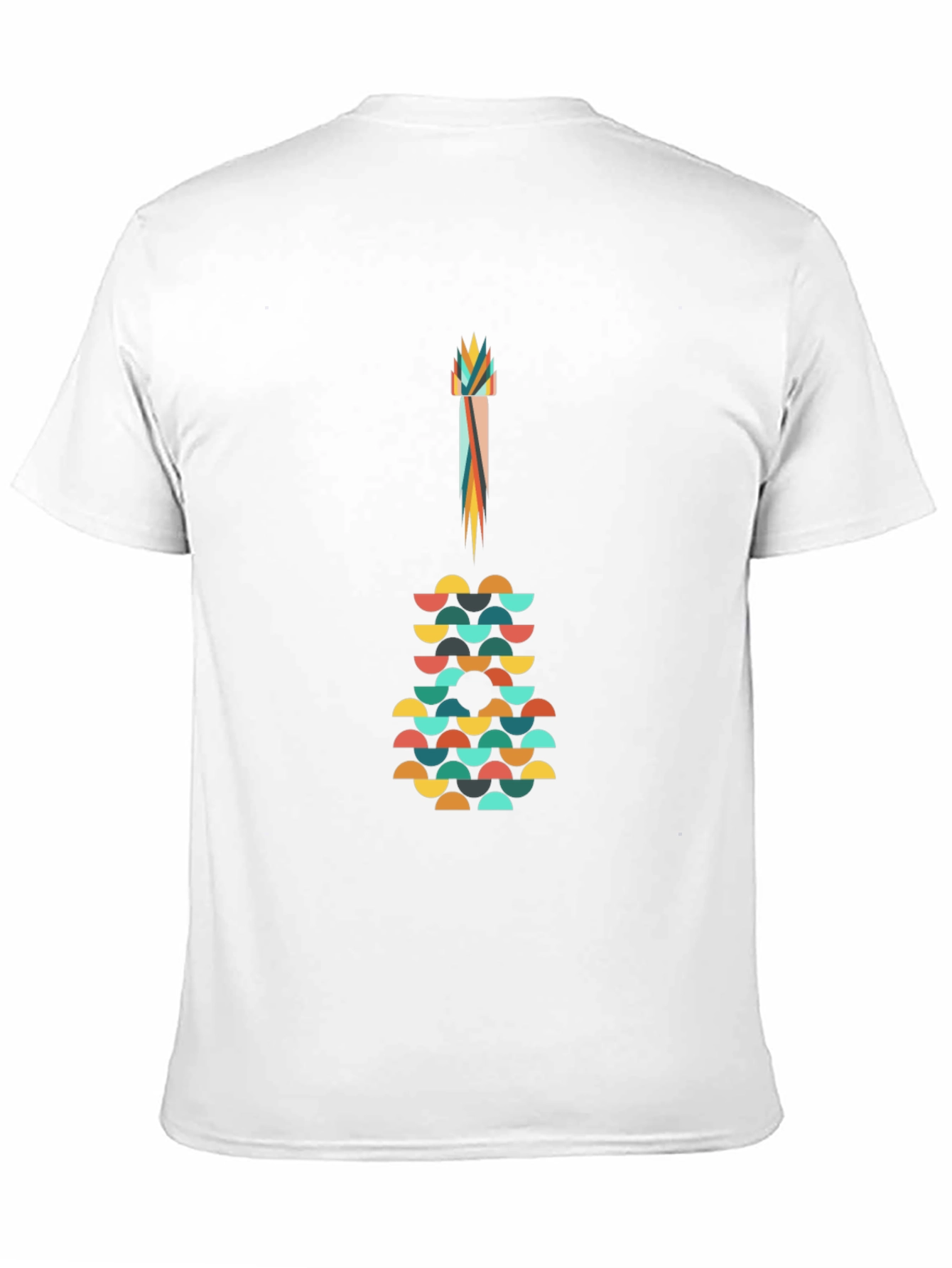Abstract Guitar Graphic Tee - Modern Art Shirt