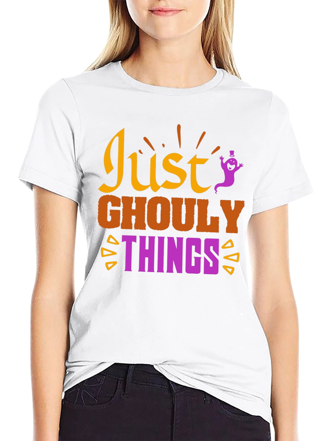 Just Ghouly Things Halloween Graphic T-Shirt