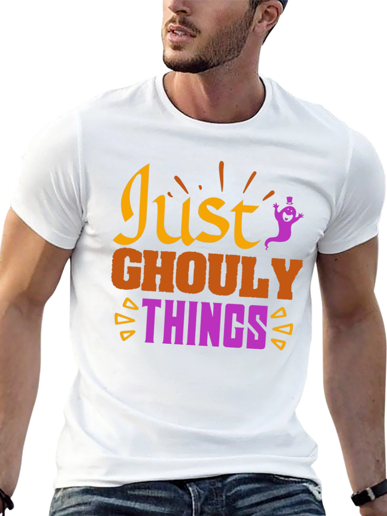 Just Ghouly Things Halloween Graphic T-Shirt