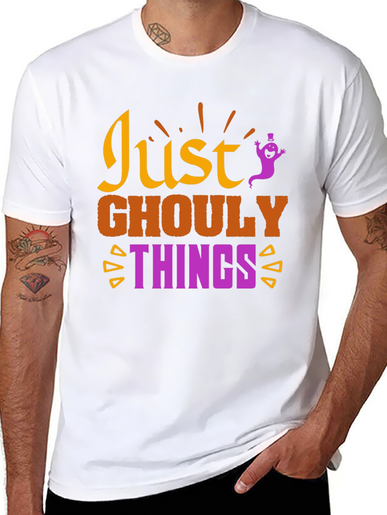 Just Ghouly Things Halloween Graphic T-Shirt