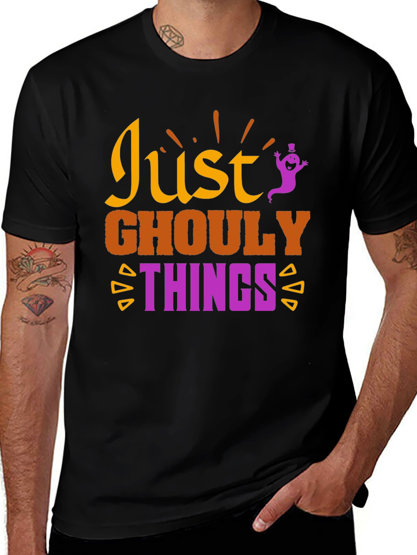 Just Ghouly Things Halloween Graphic T-Shirt
