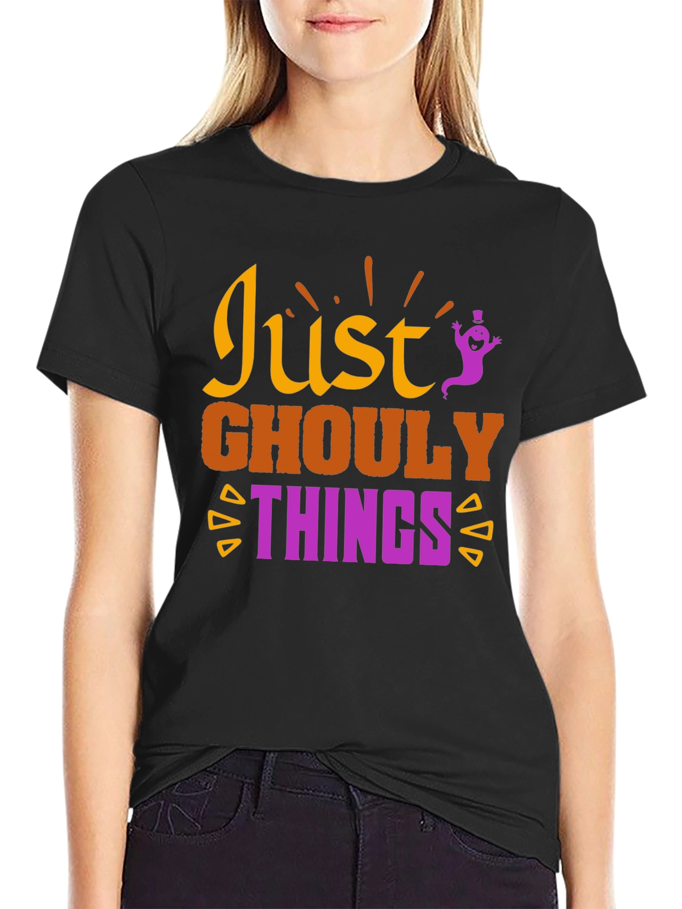 Just Ghouly Things Halloween Graphic T-Shirt