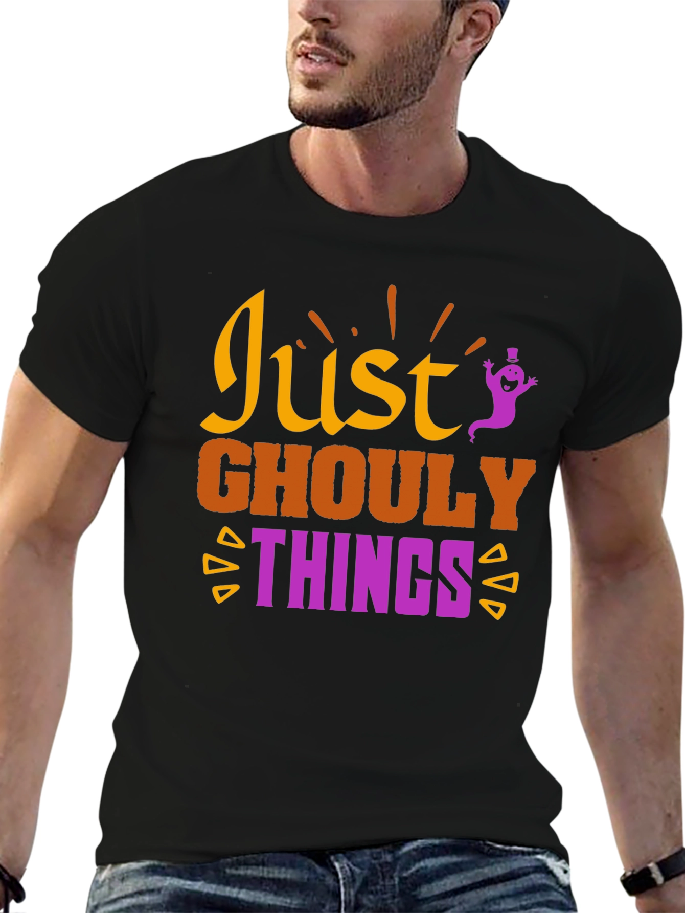 Just Ghouly Things Halloween Graphic T-Shirt