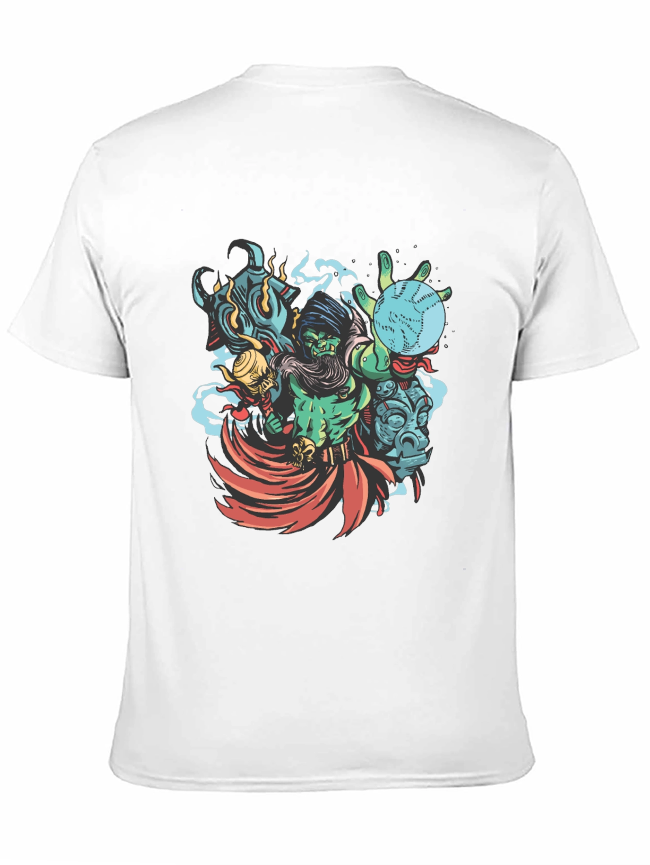 Wizard Graphic Print Black T-Shirt