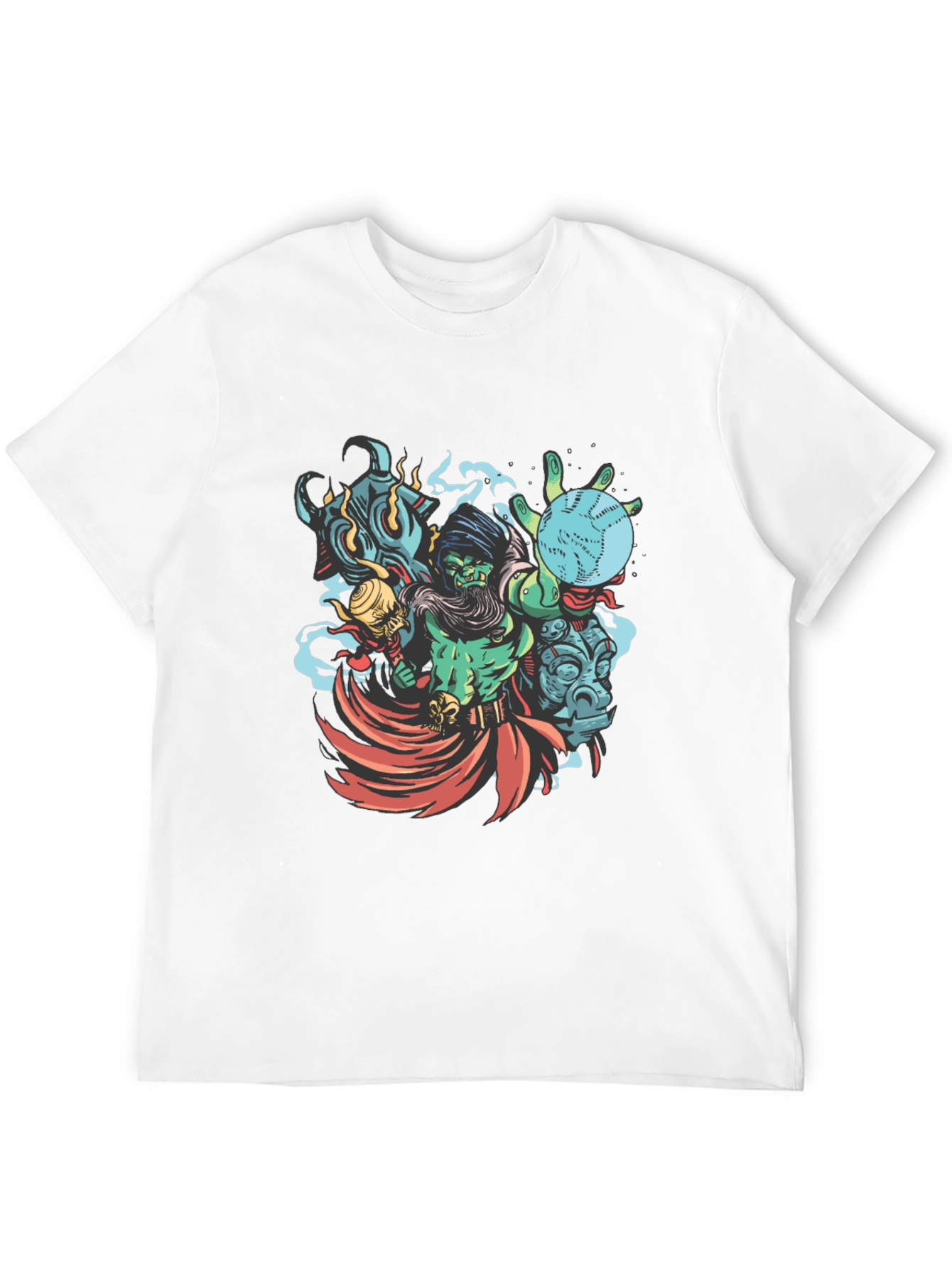 Wizard Graphic Print Black T-Shirt