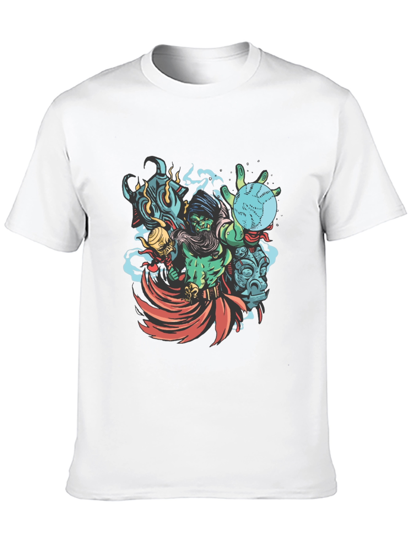Wizard Graphic Print Black T-Shirt