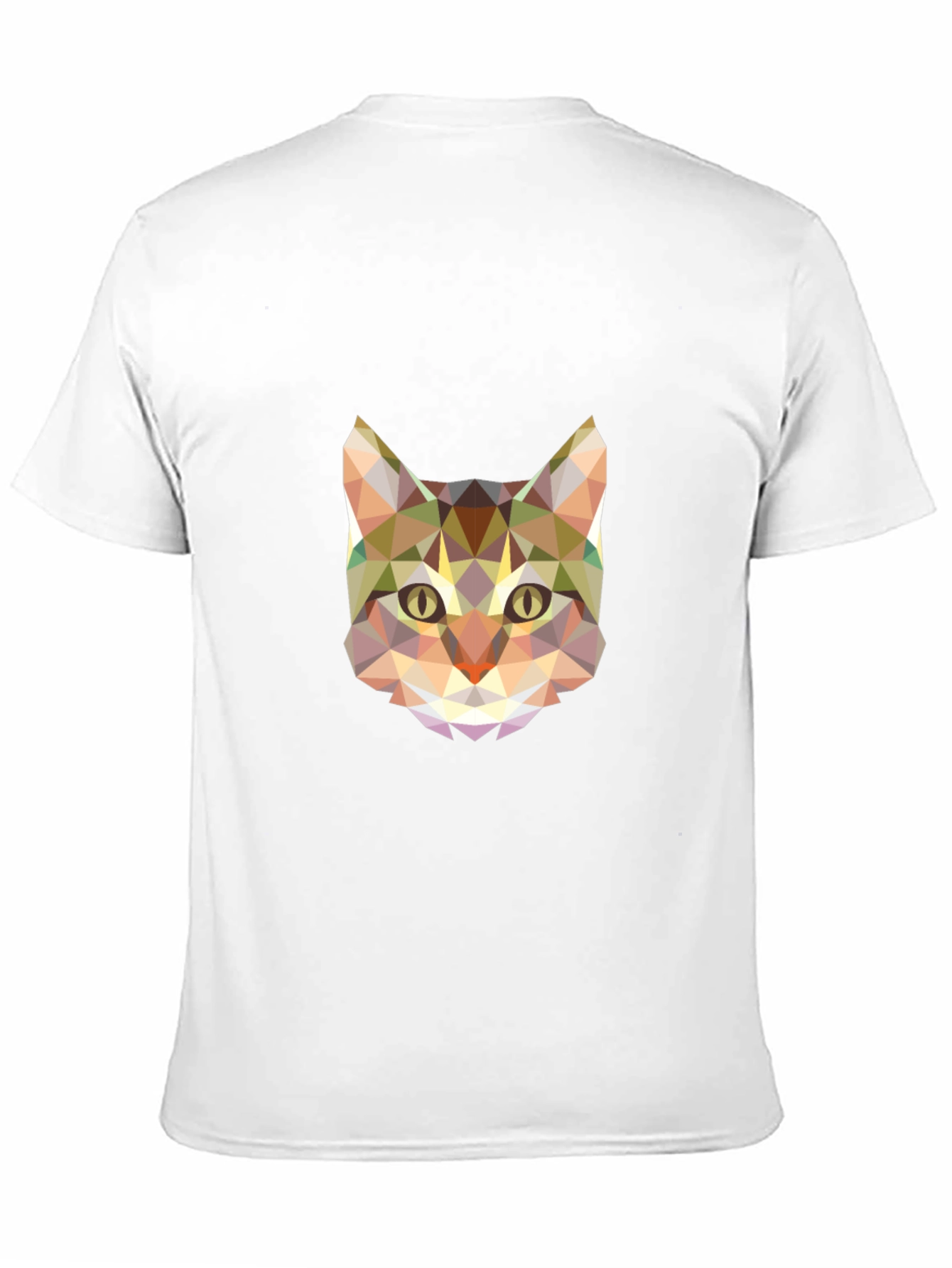 Geometric Cat T-Shirt - Abstract Animal Tee