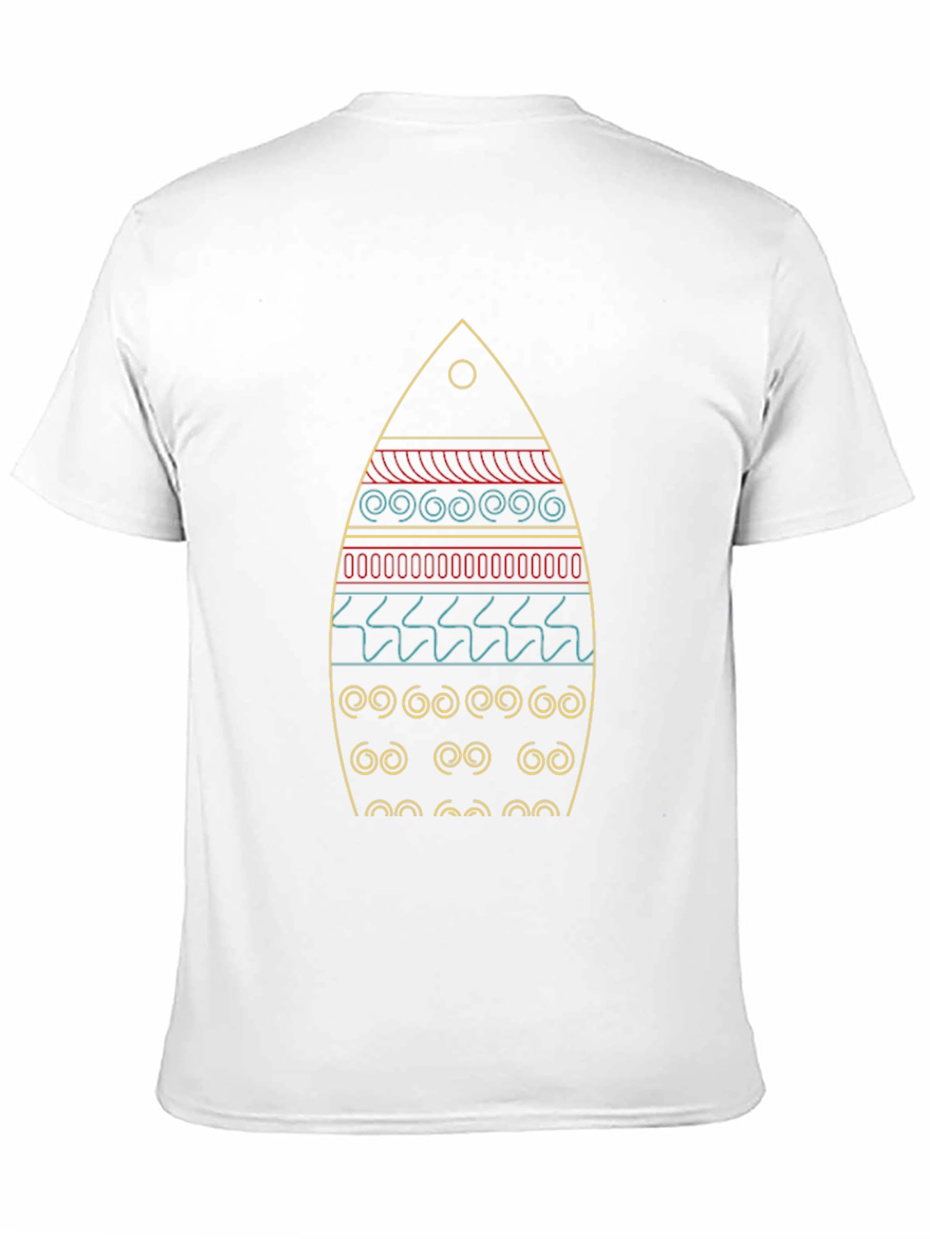 Surfboard Graphic Tee - Black Cotton Casual Shirt